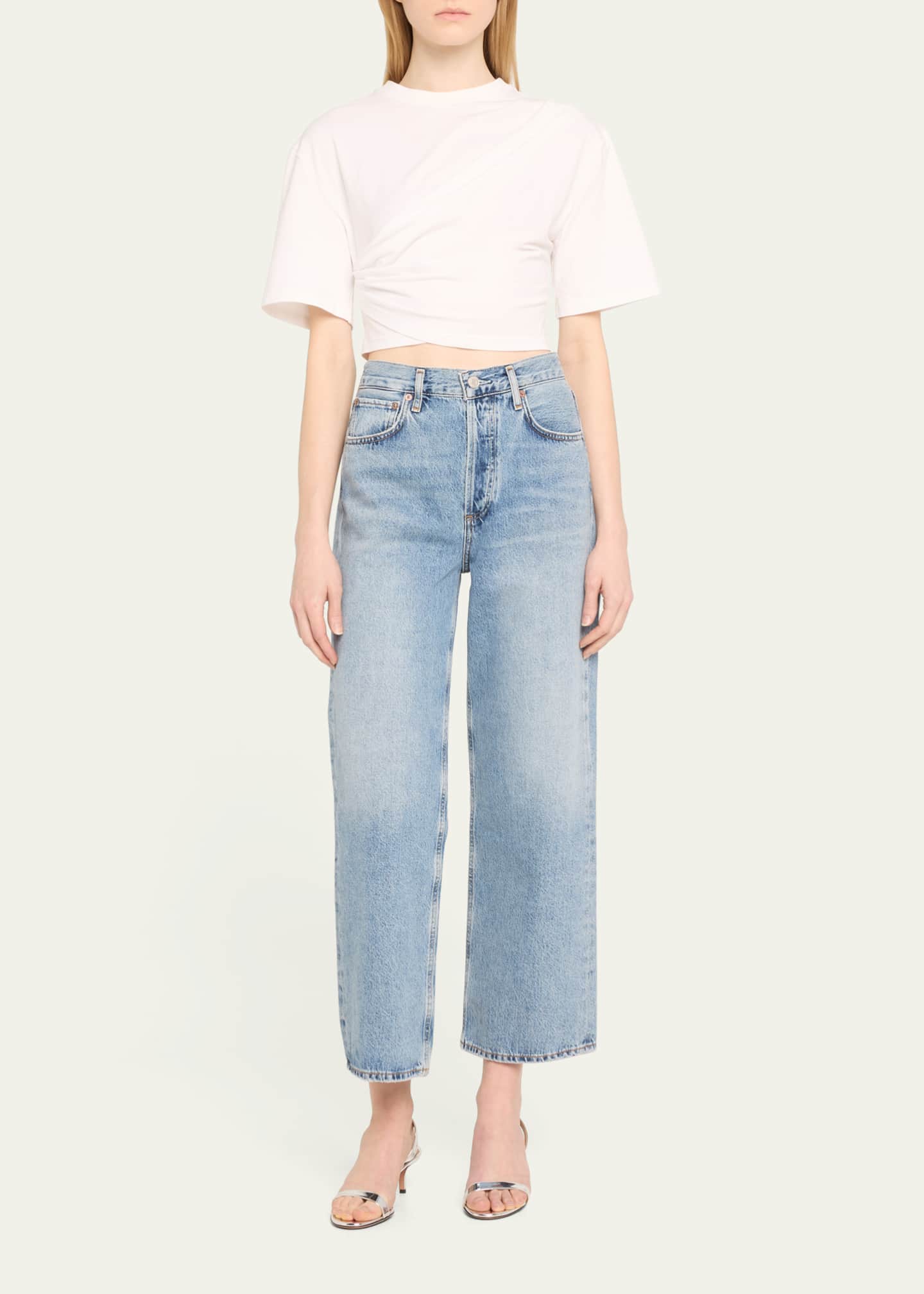 AGOLDE Ren Wide-Leg Crop Jeans Image 2 of 5