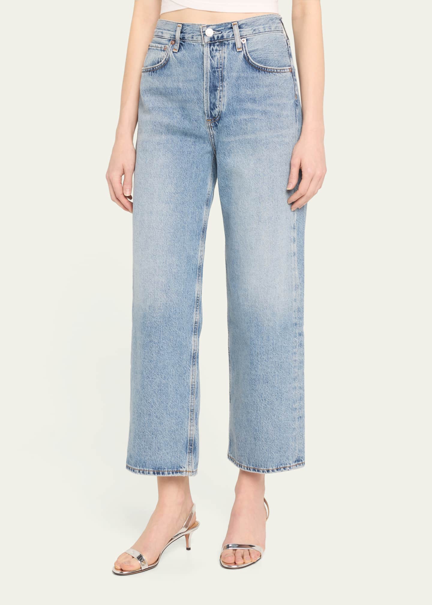 AGOLDE Ren Wide-Leg Crop Jeans Image 4 of 5
