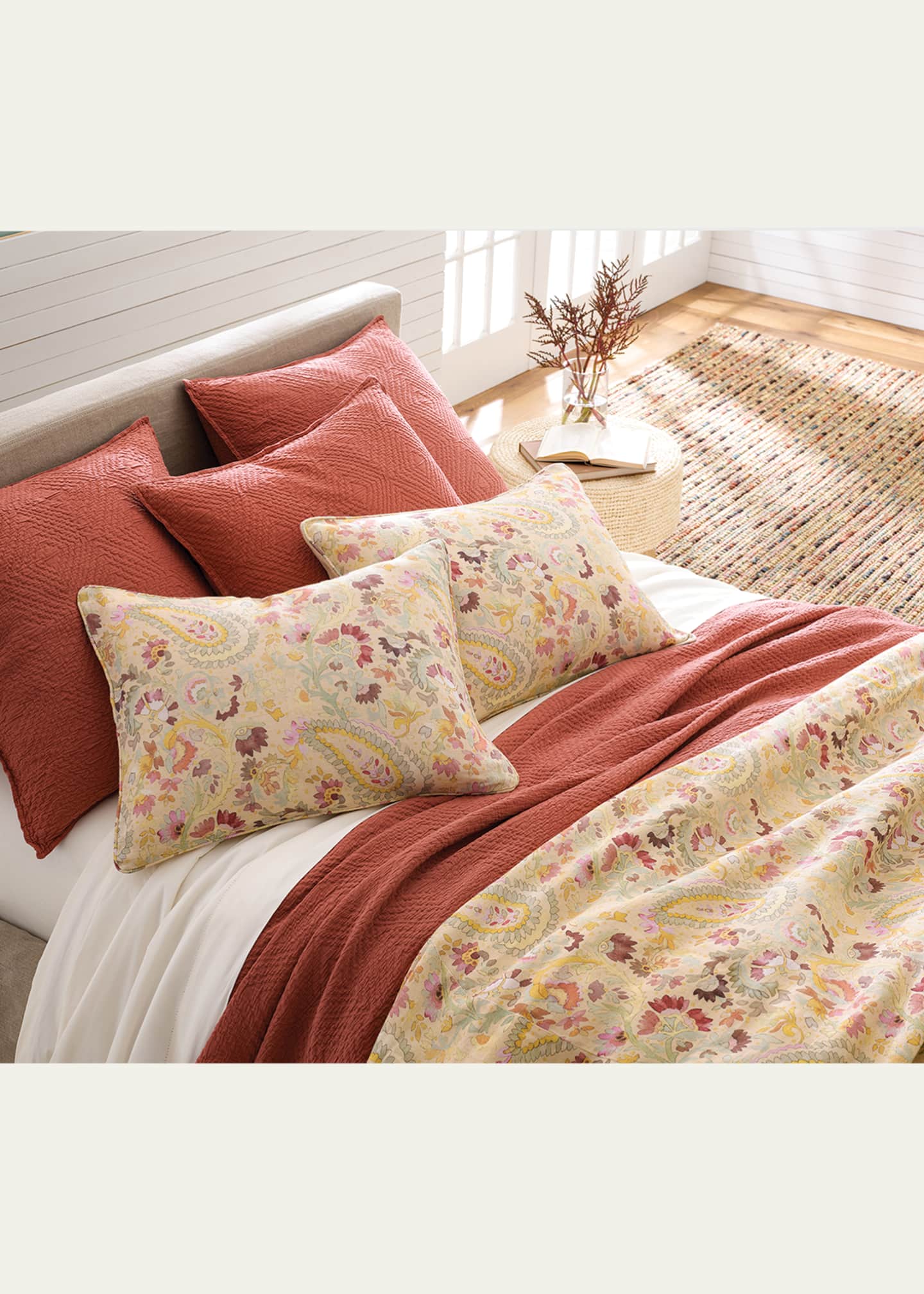 Pine Cone Hill Kerala Cotton Matelasse Sham Image 2 of 3