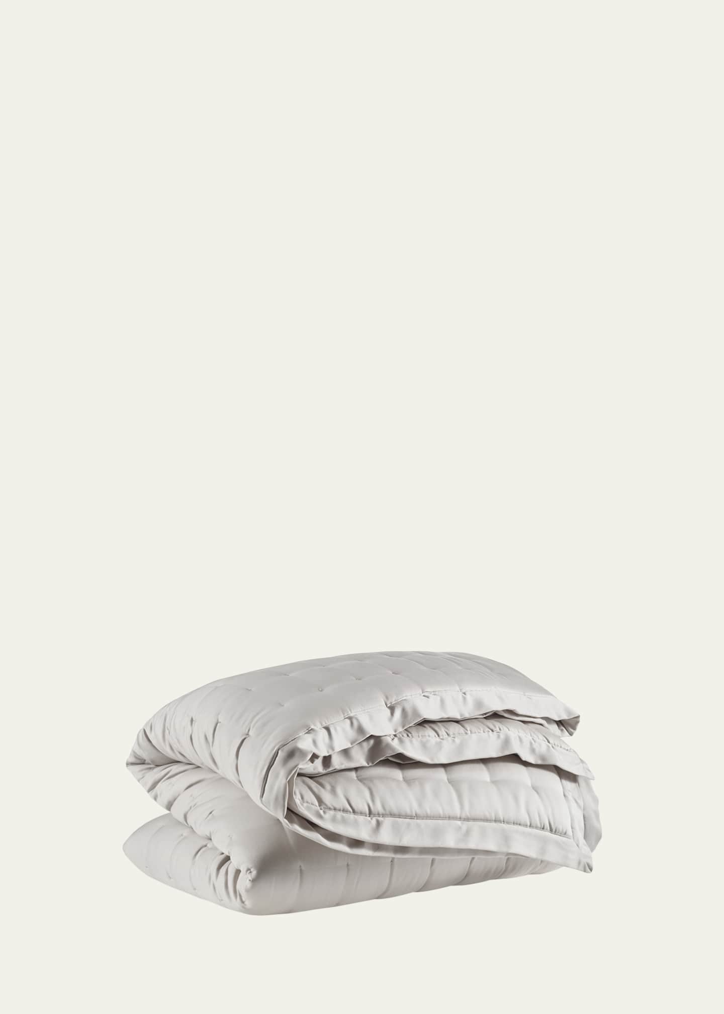 Pine Cone Hill Puff Tencel King Quilt, Gray Image 1 of 3
