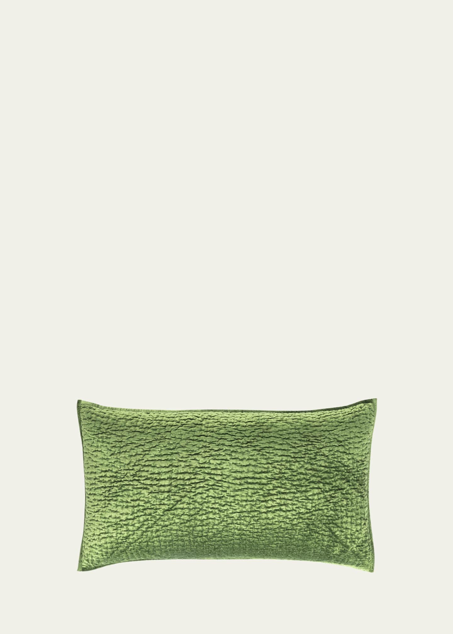 Pine Cone Hill Parisienne Velvet Evergreen Quilted King Sham Image 1 of 2