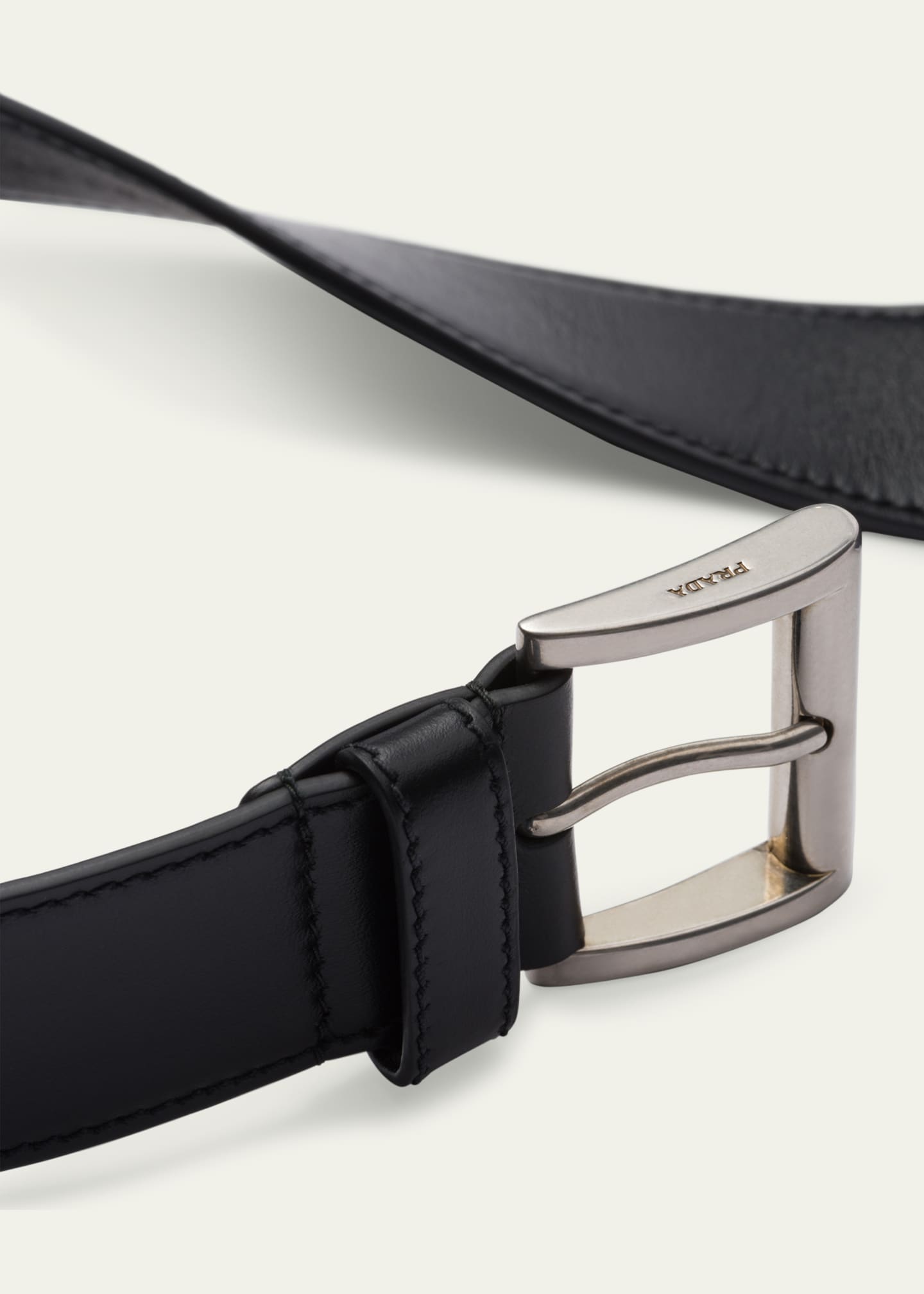 Prada Metal Buckle Calf Leather Belt Bergdorf Goodman