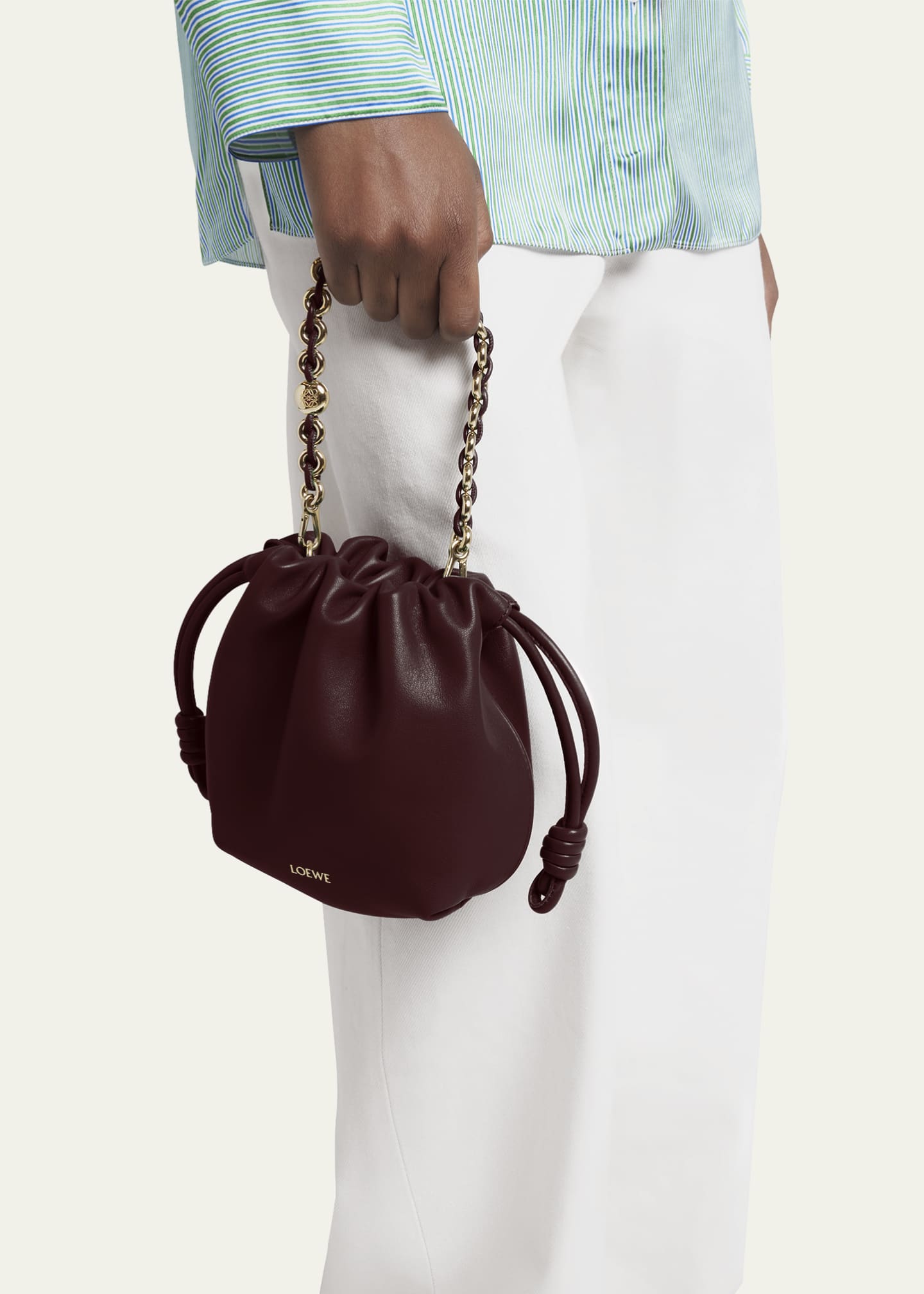 Loewe Flamenco Mini Crossbody Bag in Napa Leather Image 2 of 6