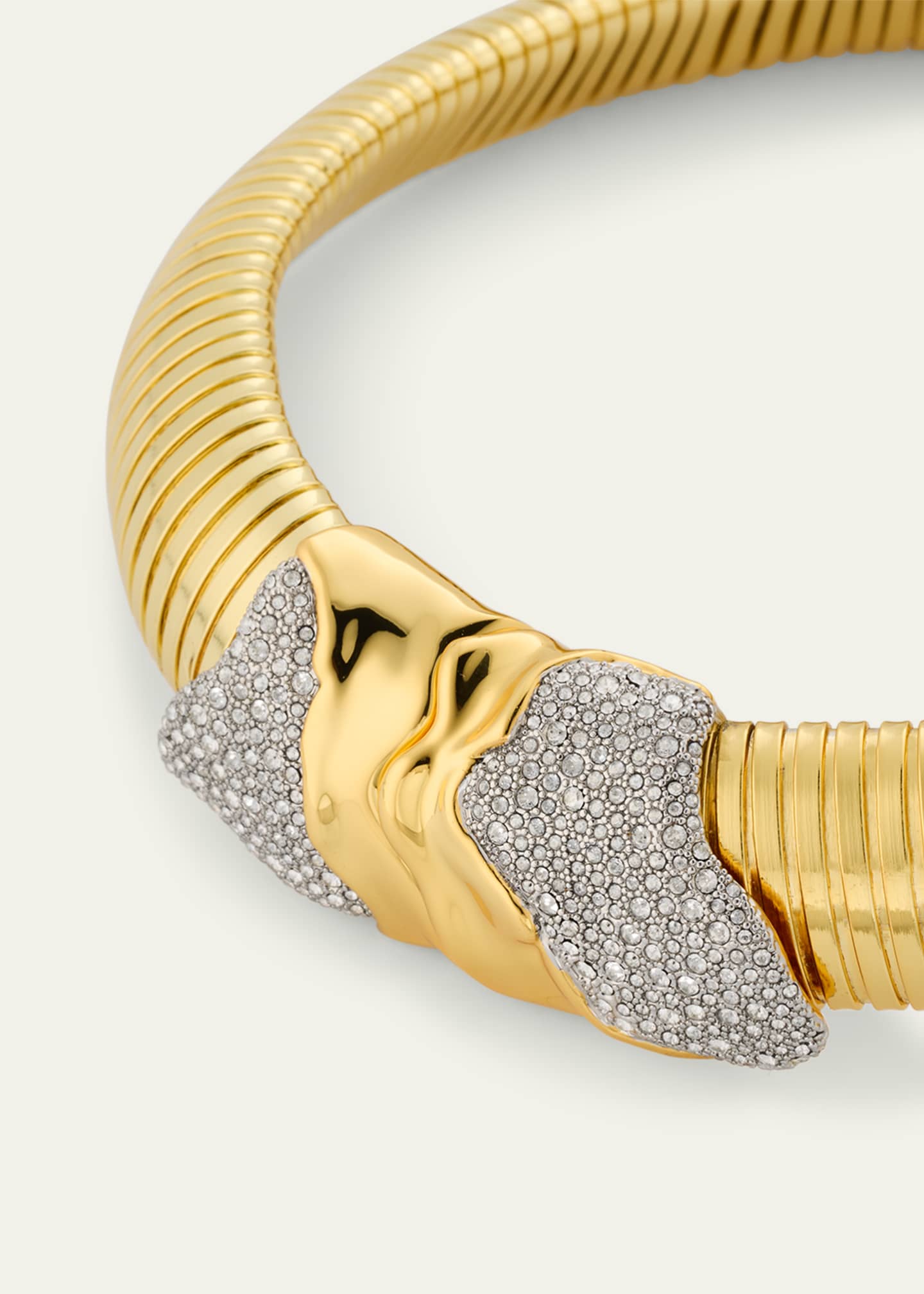 Alexis Bittar Solanales Gold Tubogas Collar Necklace Image 3 of 4