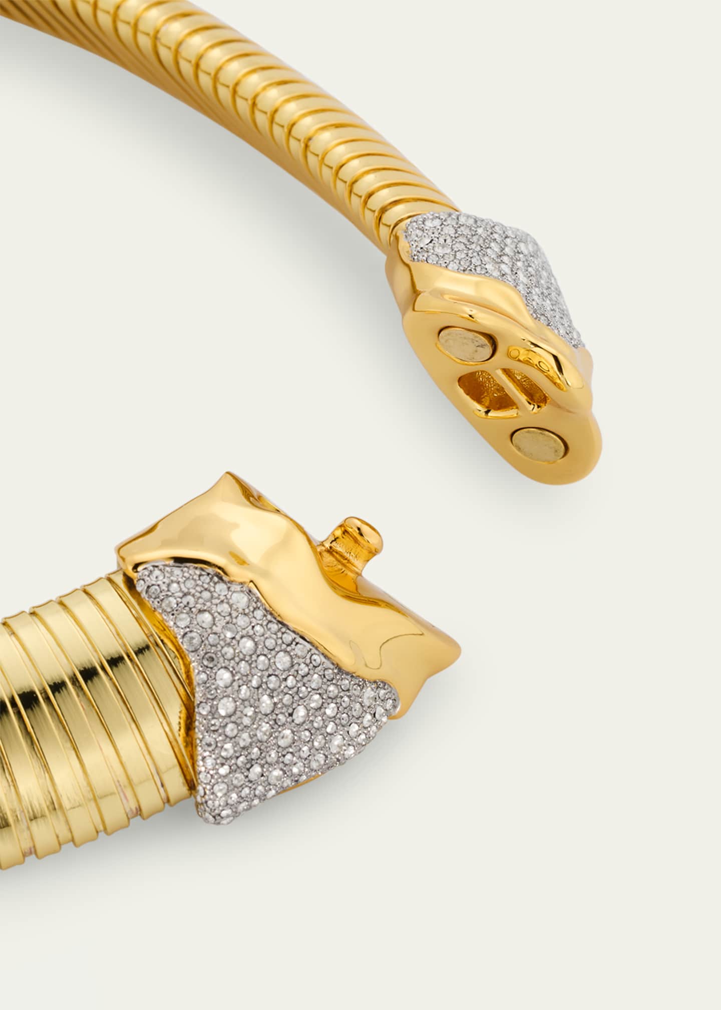 Alexis Bittar Solanales Gold Tubogas Collar Necklace Image 4 of 4