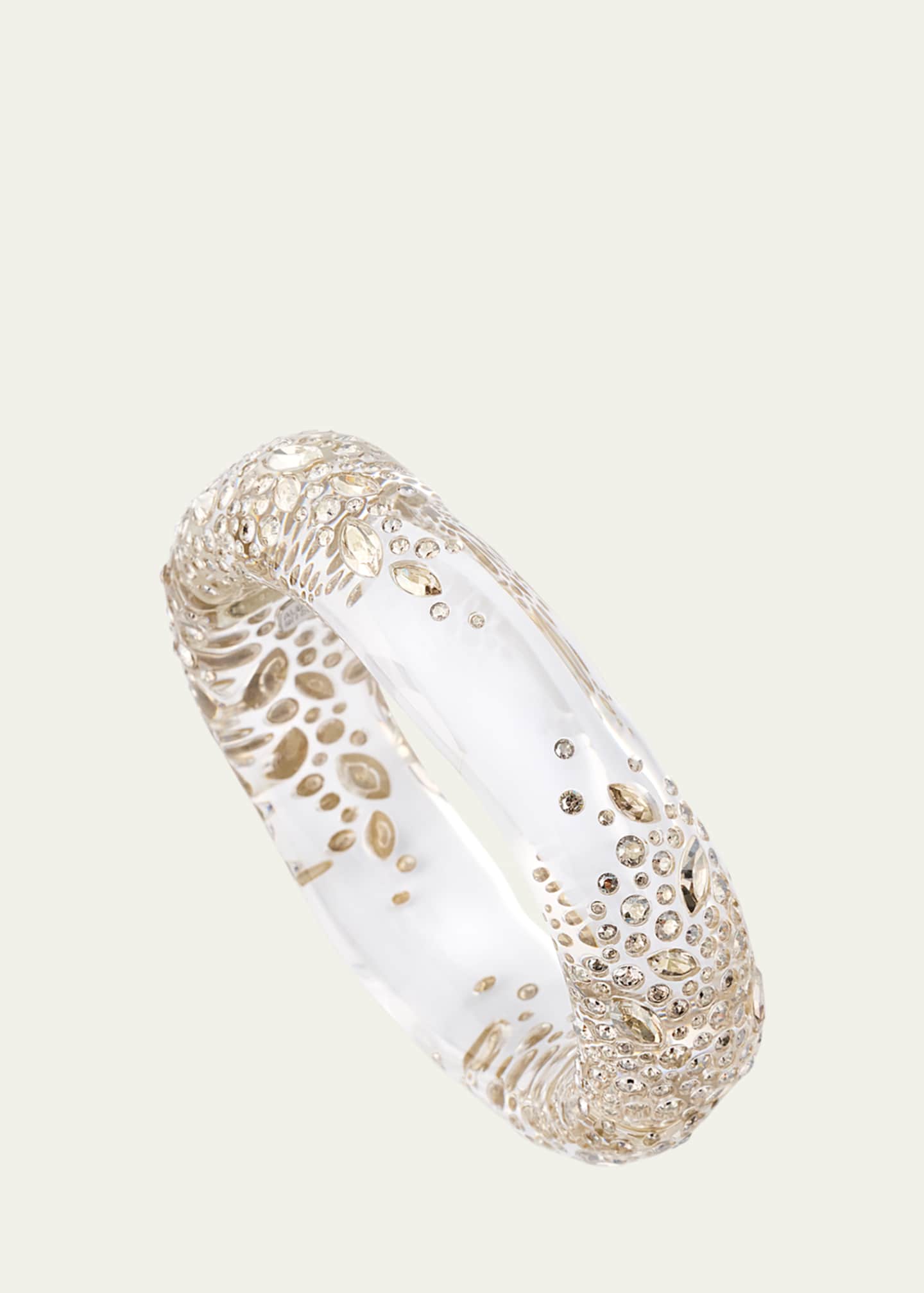 Alexis Bittar Confetti Crystal Lucite Hinge Bracelet - Bergdorf