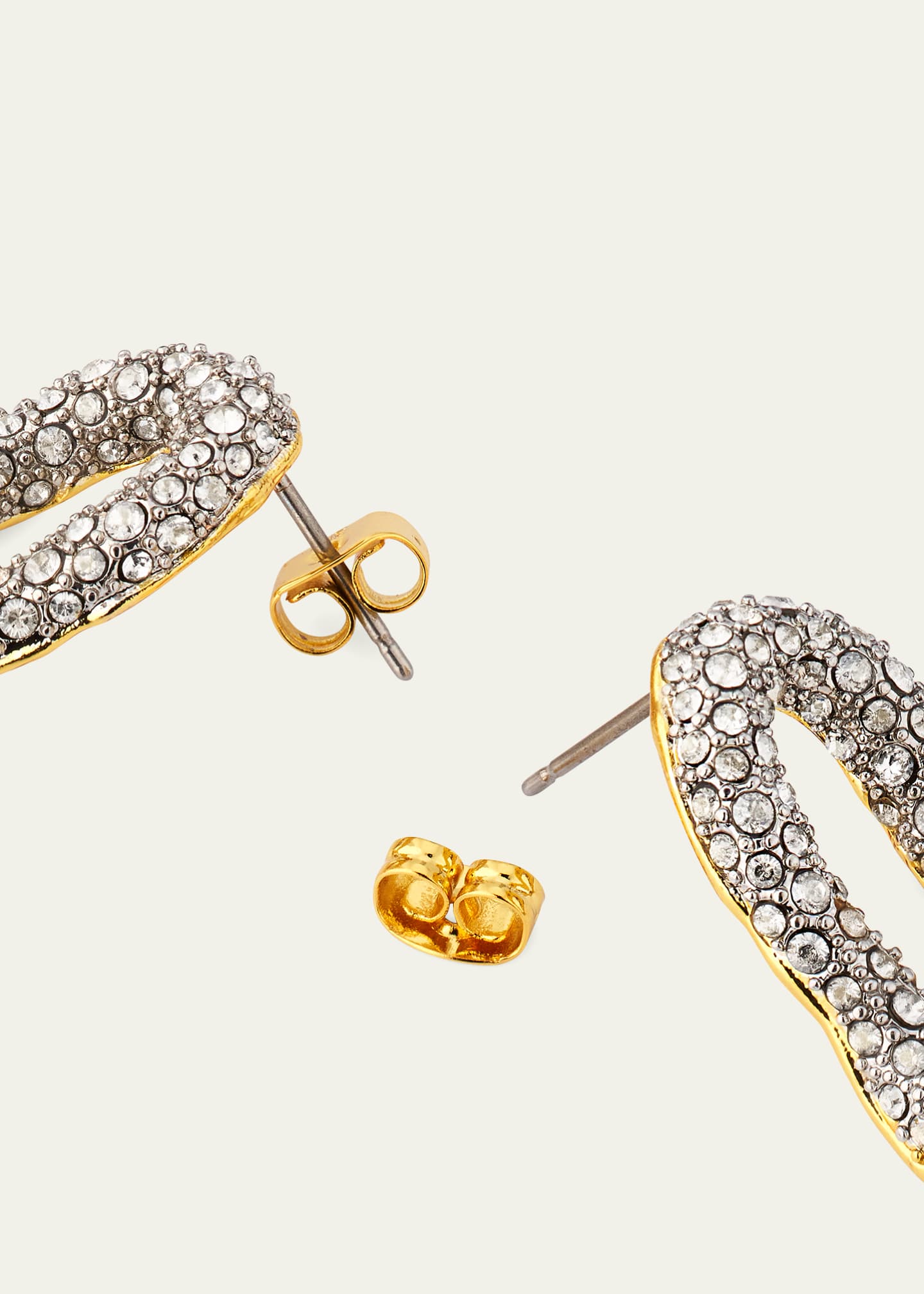 Alexis Bittar Solanales Crystal Chained Spear Earrings Image 4 of 4