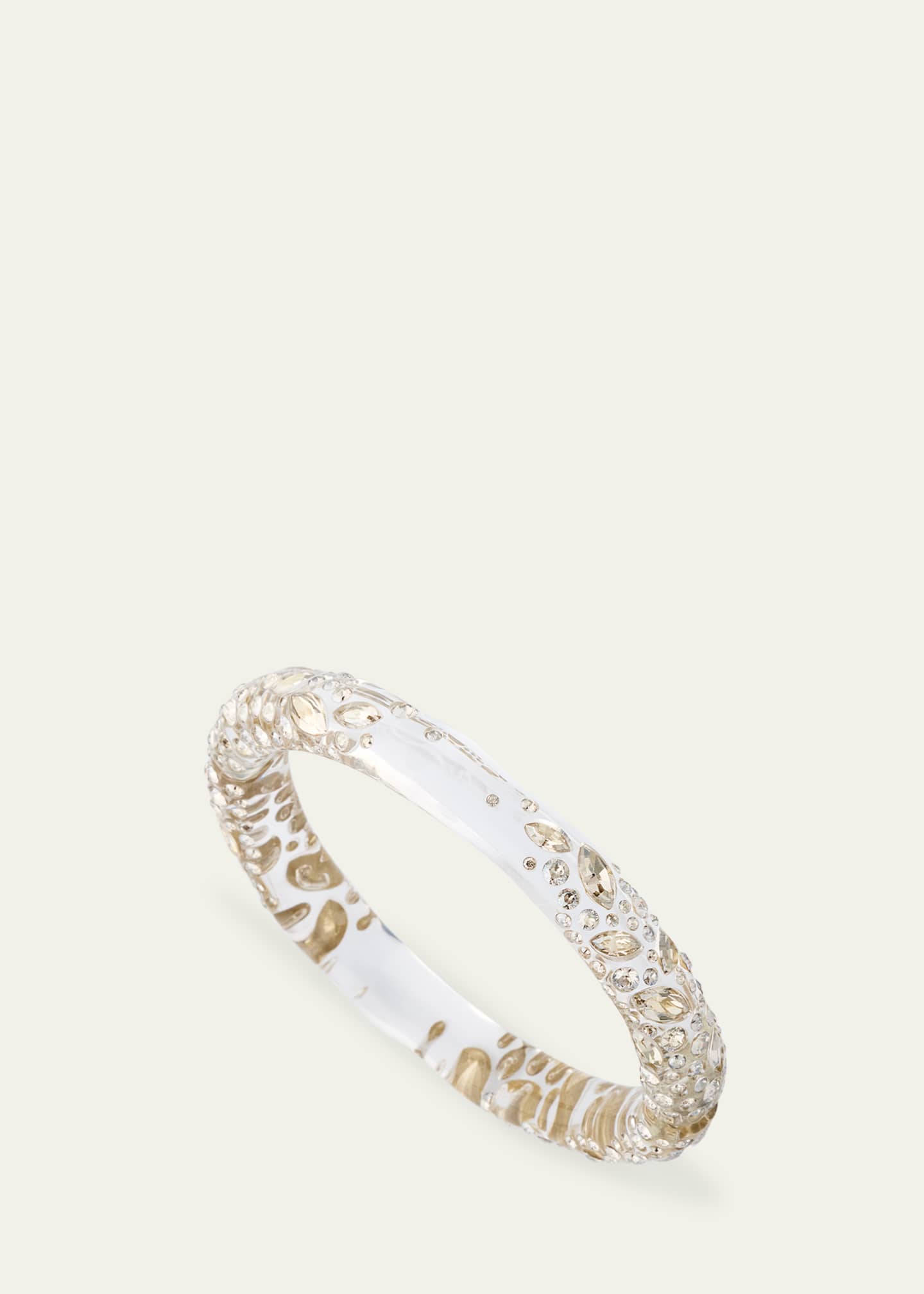 Alexis Bittar Confetti Crystal Lucite Skinny Hinge Bracelet Image 3 of 4