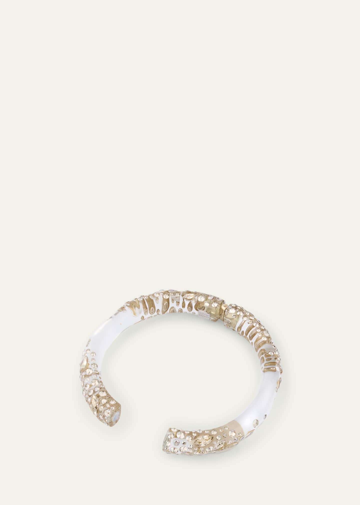 Alexis Bittar Confetti Crystal Lucite Skinny Hinge Bracelet Image 4 of 4