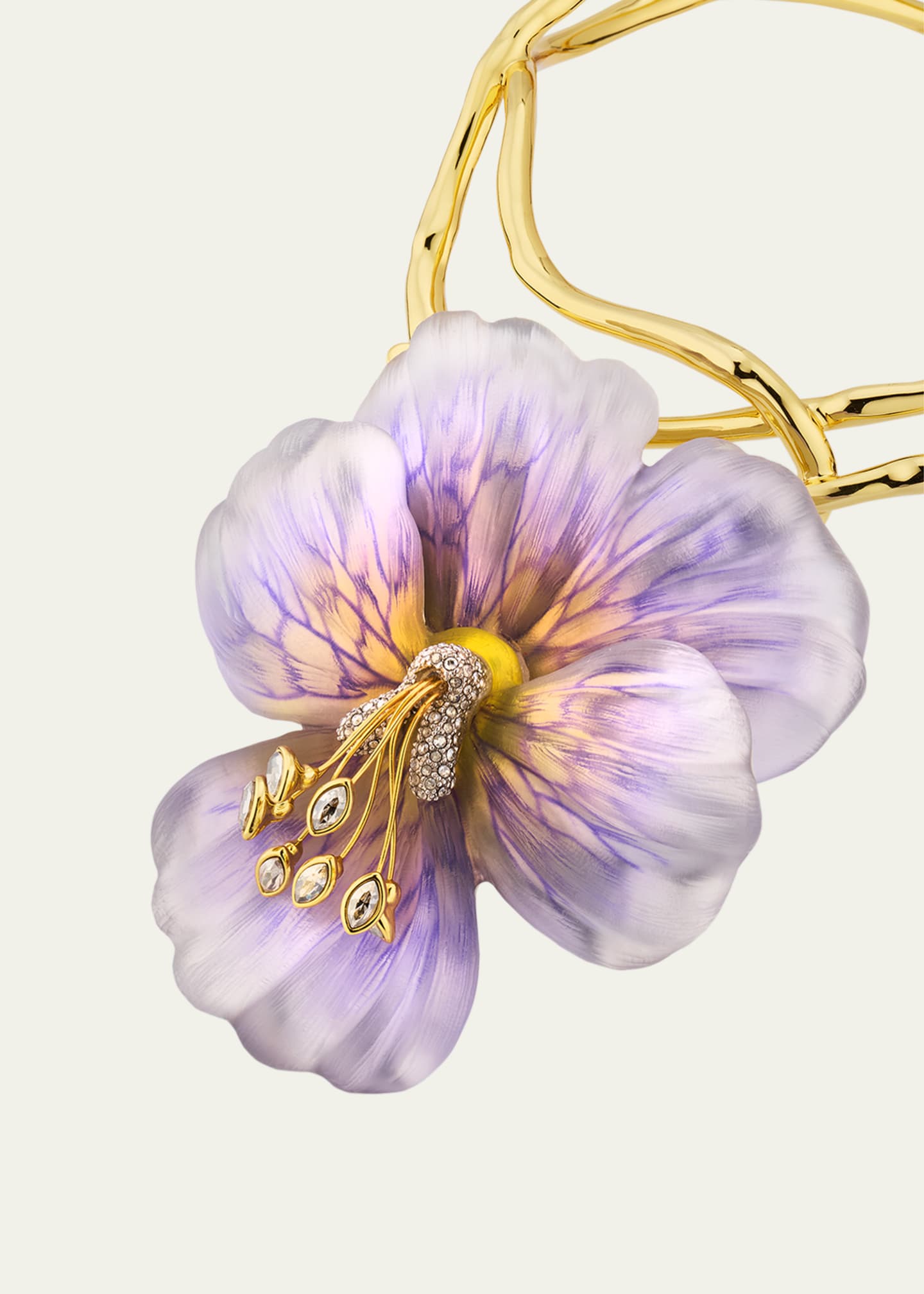 Alexis Bittar Pansy Lucite Vine Collar Image 3 of 4