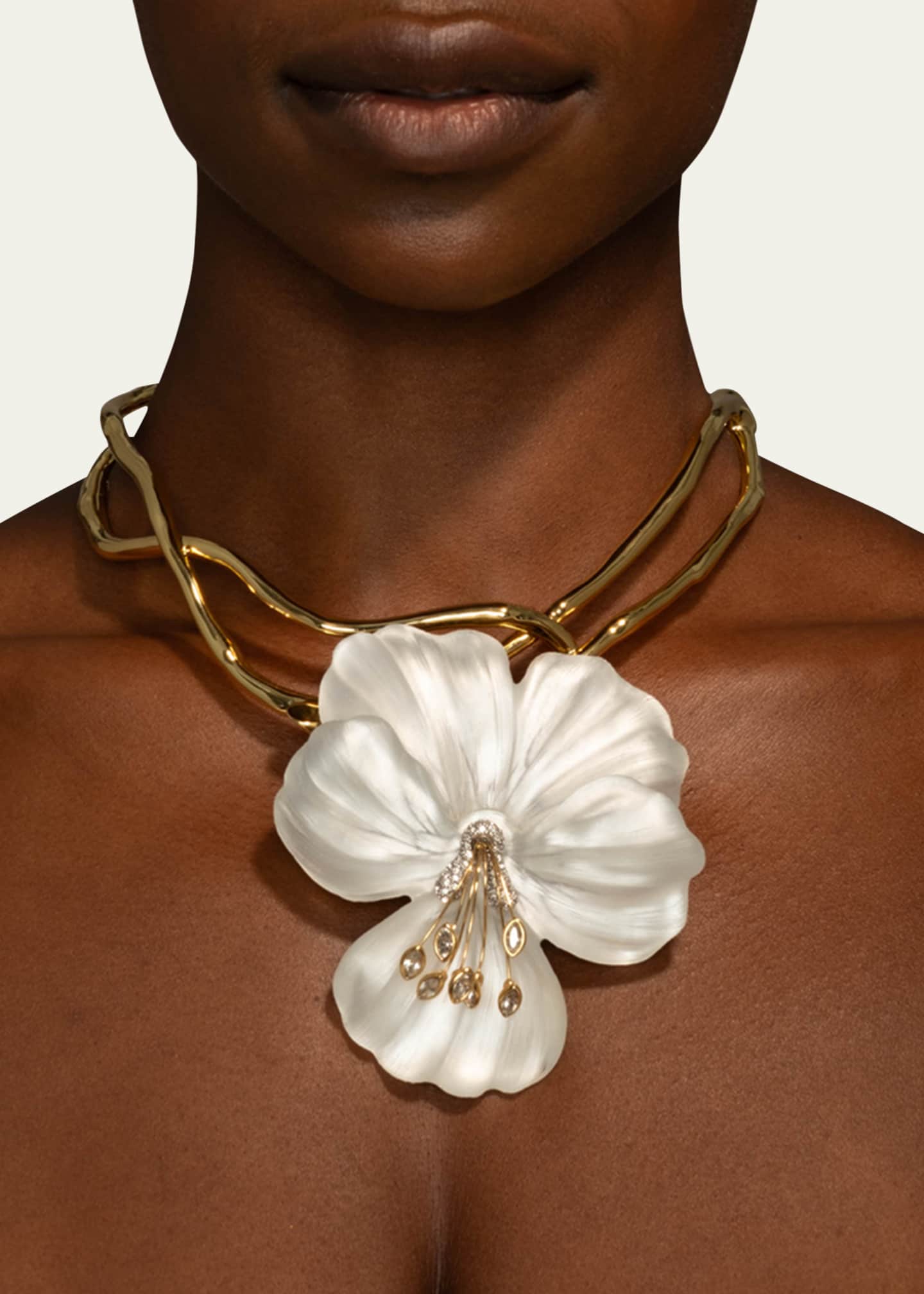 Alexis Bittar Pansy Lucite Vine Collar Image 2 of 4