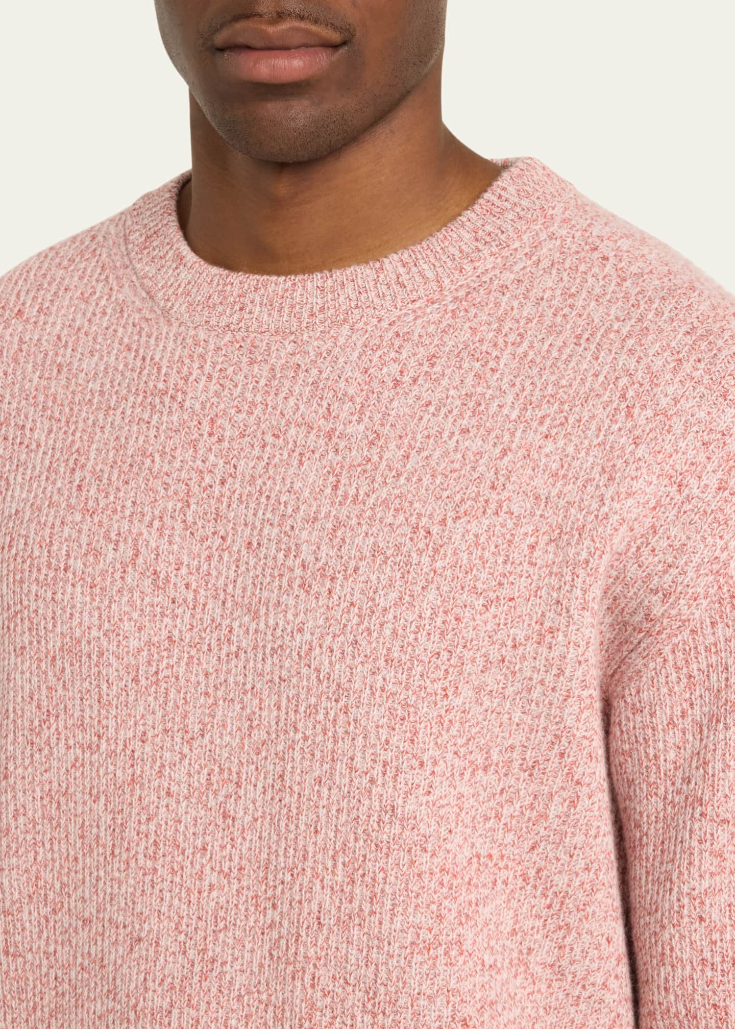 Bergdorf Goodman Men's Watercolor Twist Cashmere Crewneck Sweater Image 5 of 5