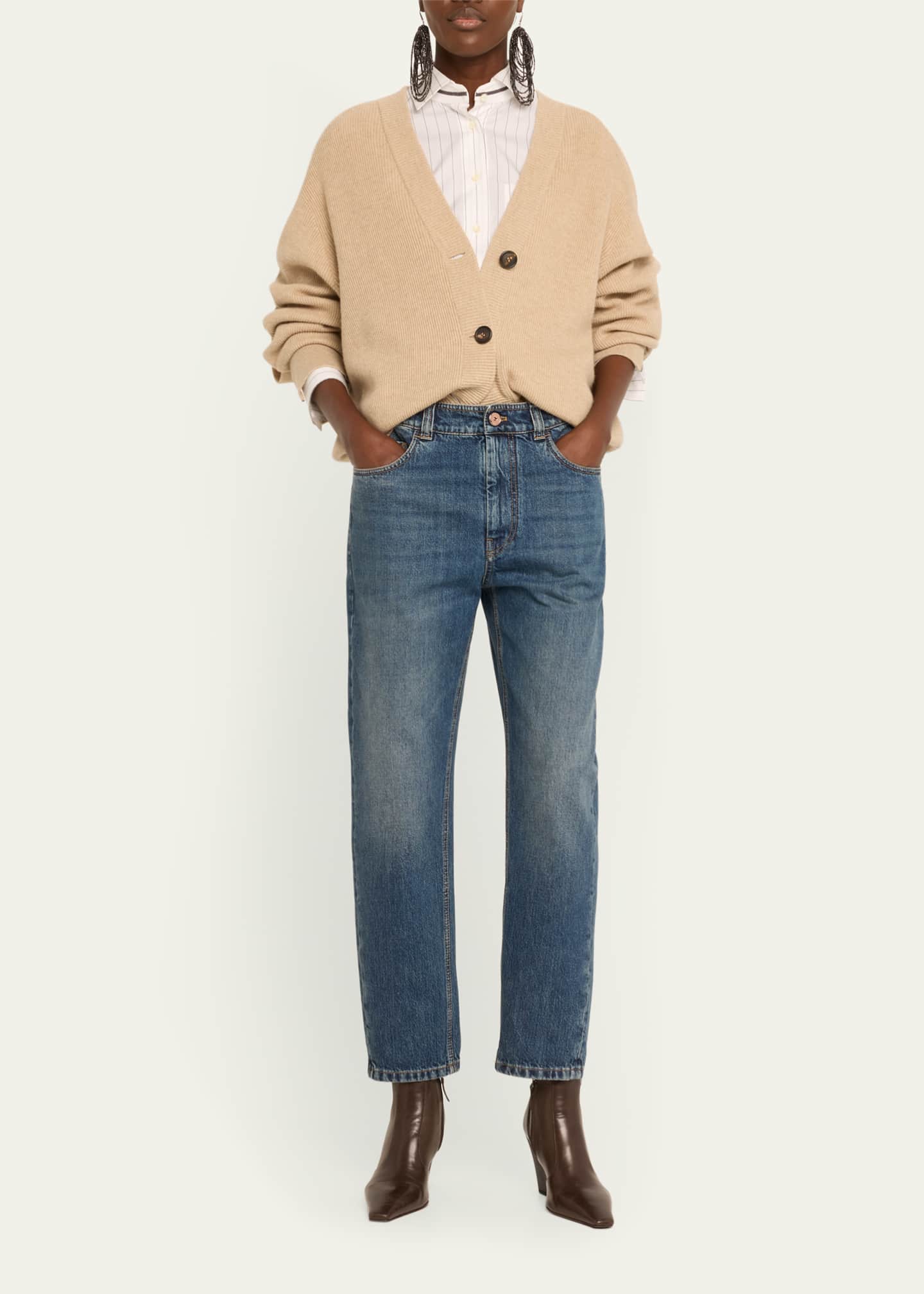 Brunello Cucinelli Retro Vintage Straight Leg Jeans Bergdorf Goodman