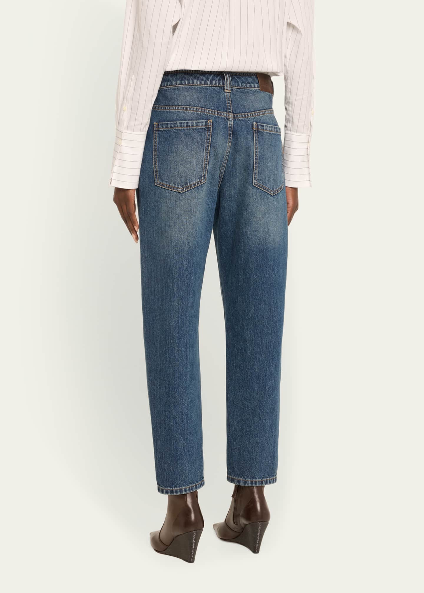 Brunello Cucinelli Retro Vintage Straight Leg Jeans Bergdorf Goodman