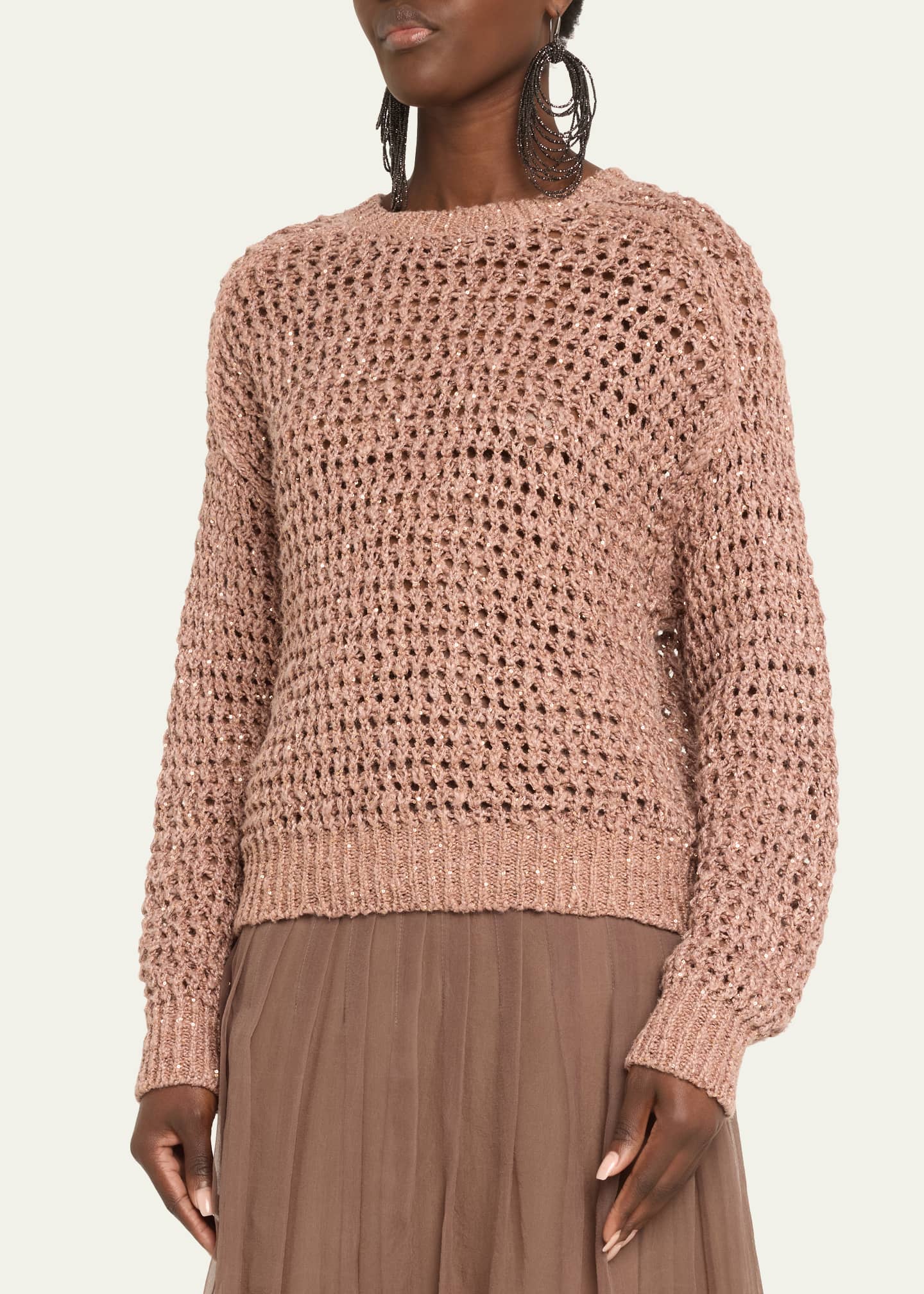 Silk linen sweater sales