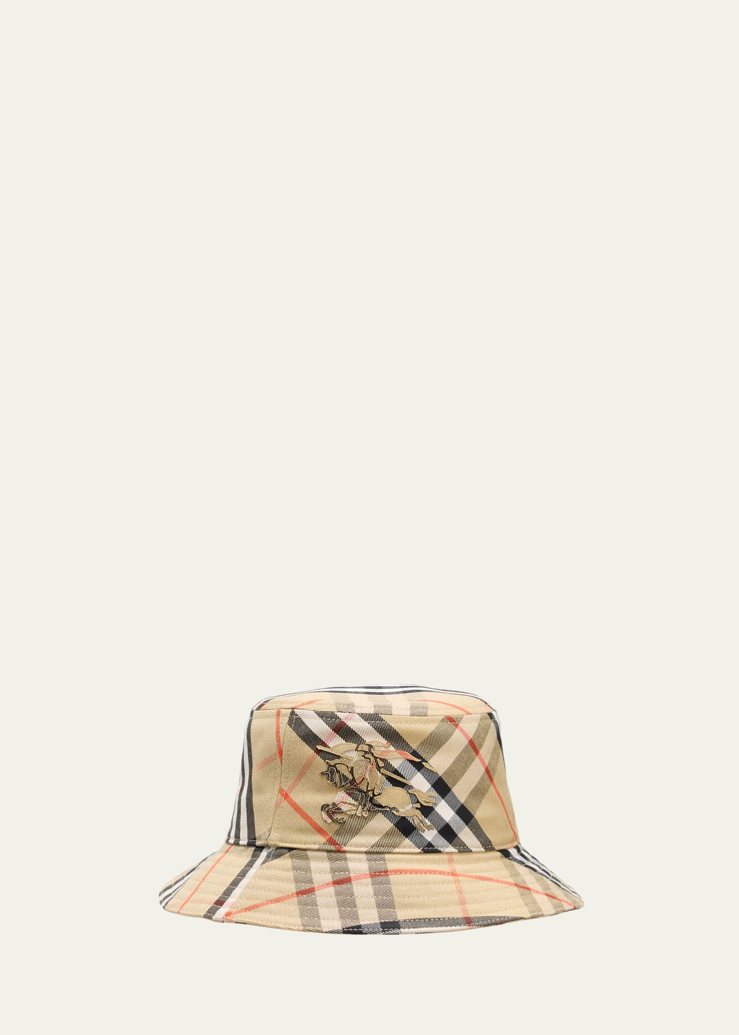 Burberry Men's Check EKD Bucket Hat Image 1 of 2