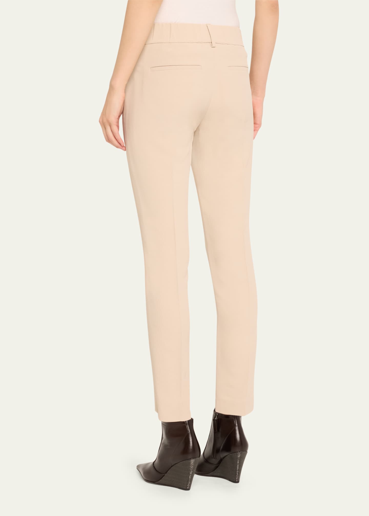 Brunello Cucinelli Pull-On Silk Crepe Pants Image 3 of 5