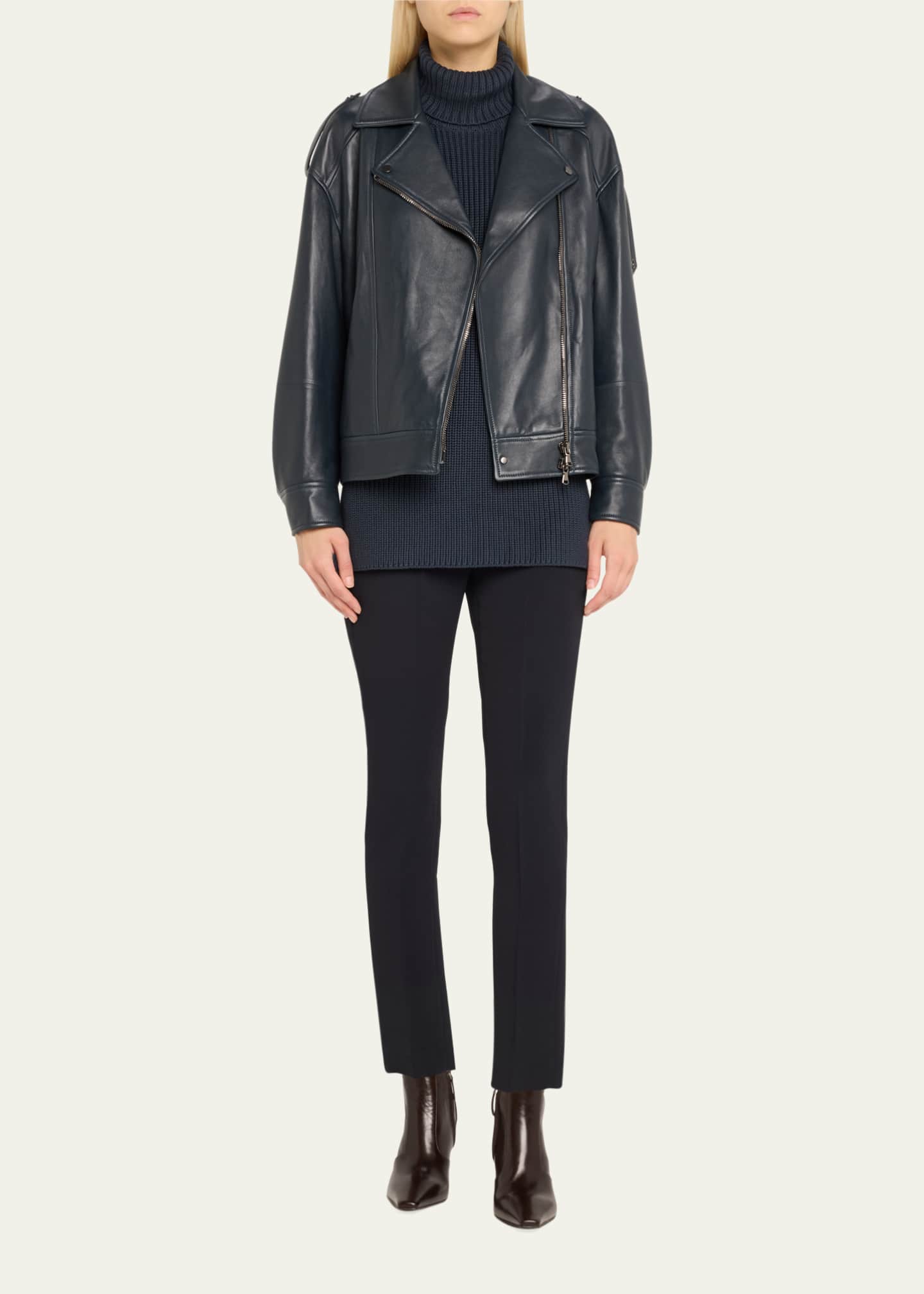 【送料&関税込】Brunello Cucinelli Black Silk Pants Brunello Cucinelli - Black Cotton & Silk Sport Pant