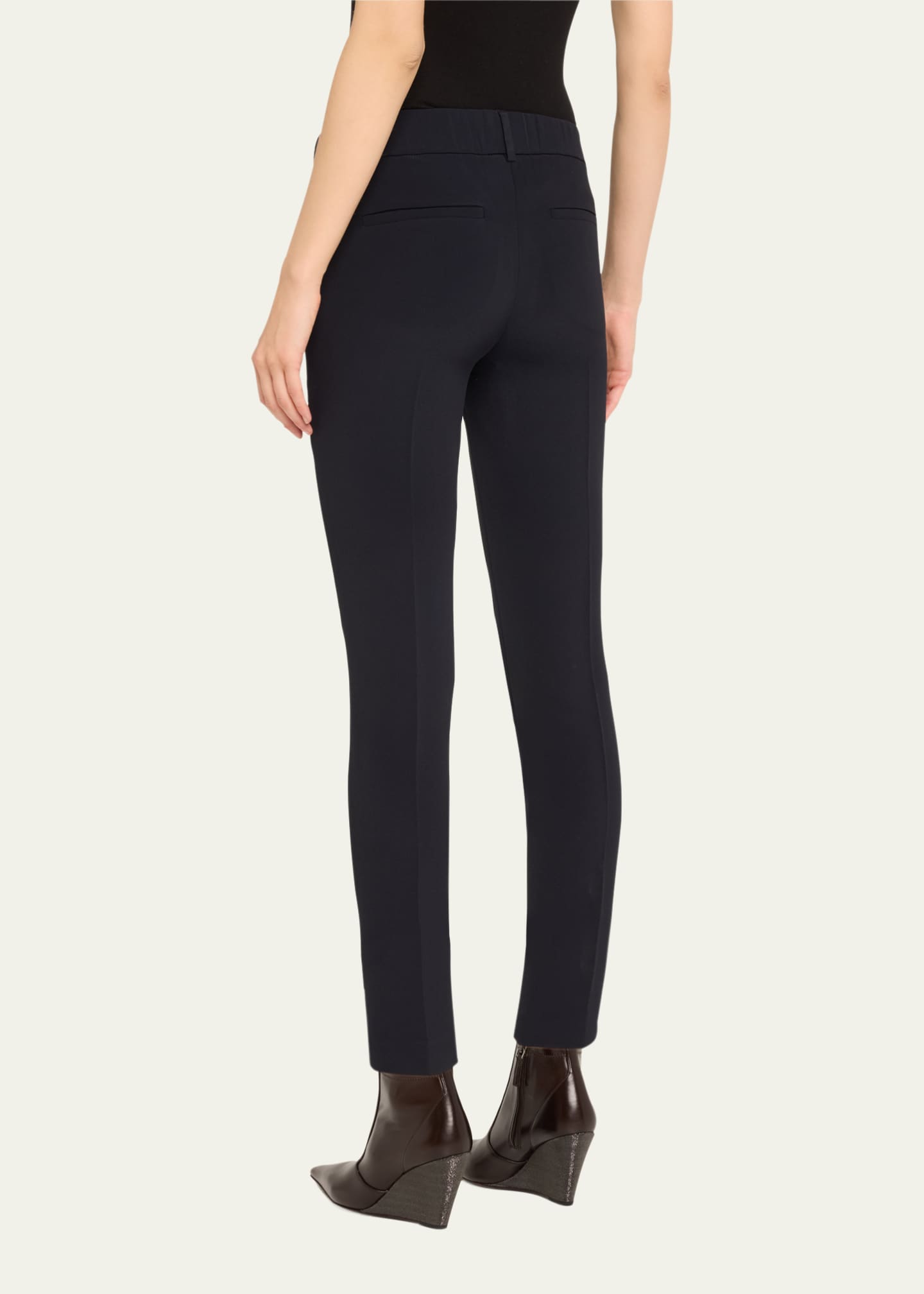Brunello Cucinelli Pull-On Silk Crepe Pants - Bergdorf Goodman