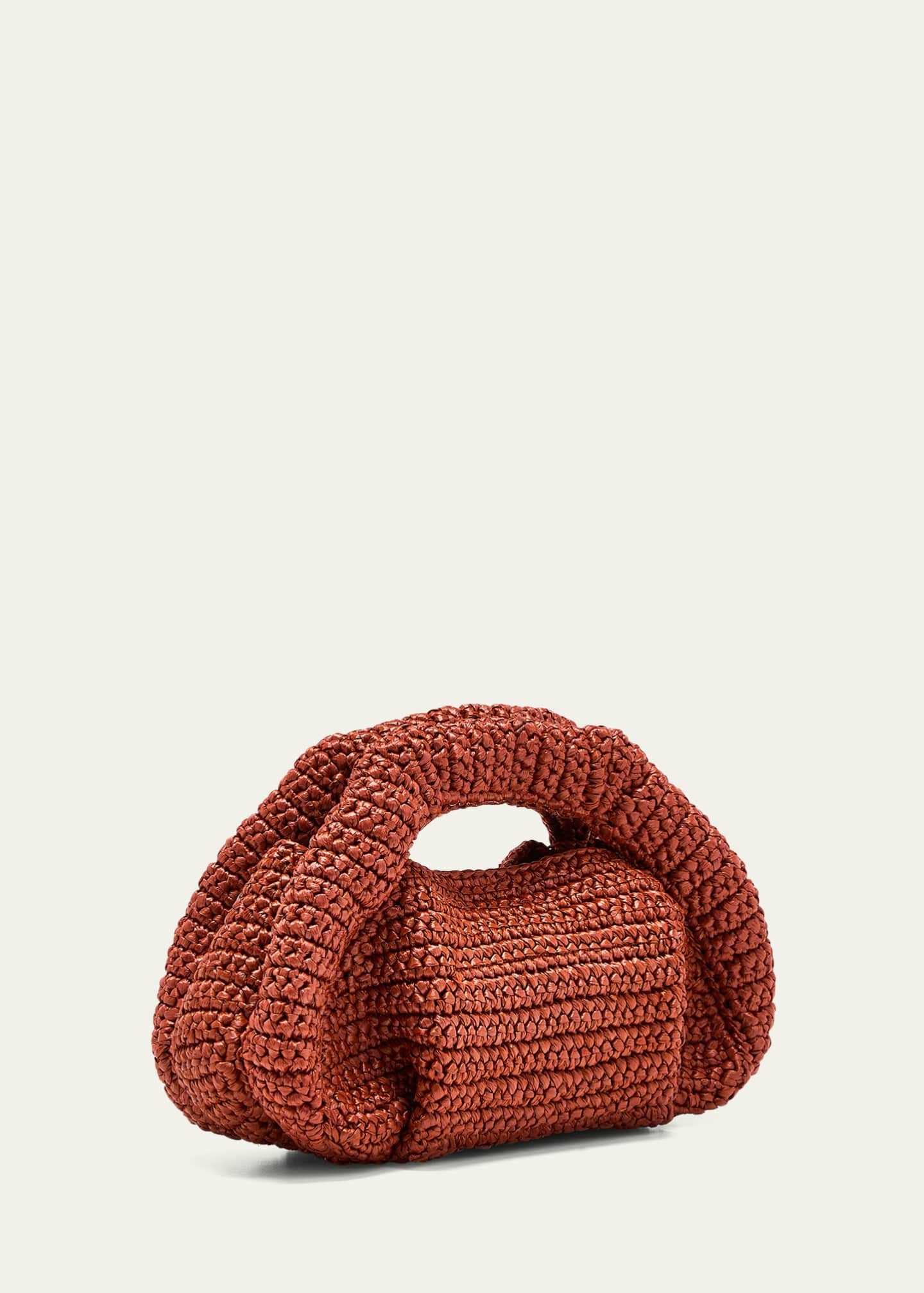 Stuart Weitzman The Moda Mini Raffia Top-Handle Bag Image 3 of 5