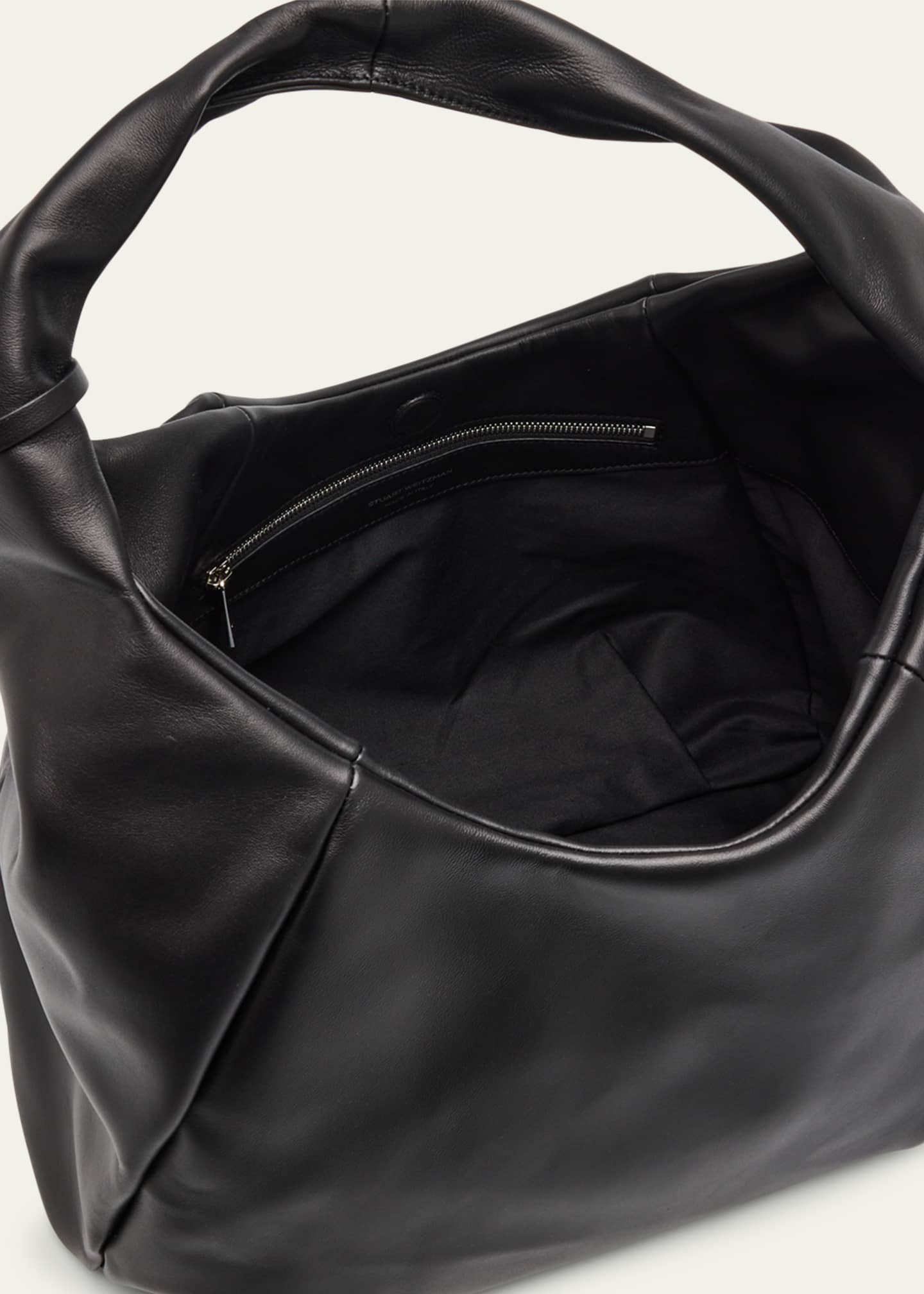 Stuart Weitzman The Moda Napa Leather Hobo Bag Image 4 of 6