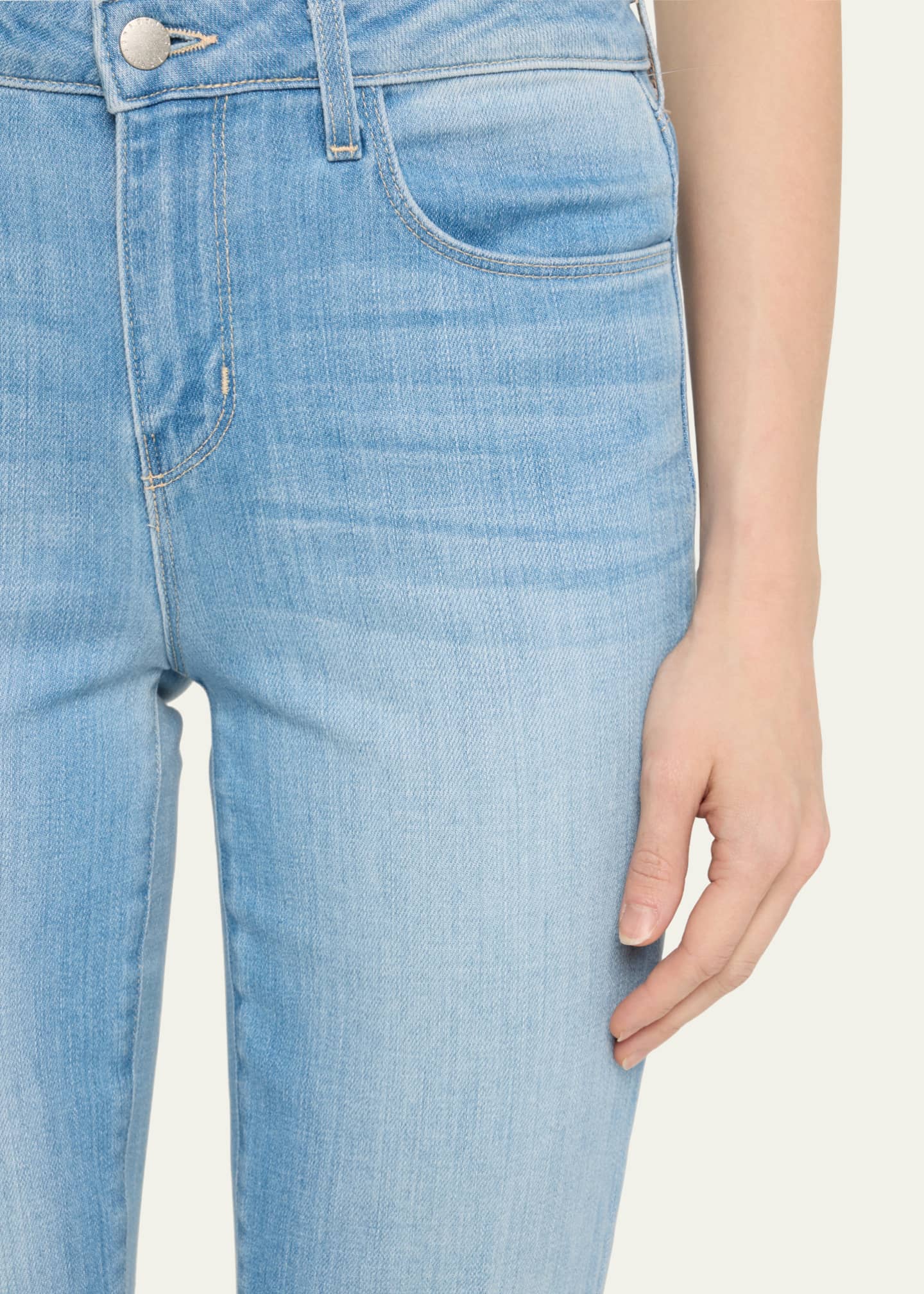 L'Agence Ali High-Rise Slim Flare Jeans Image 5 of 5
