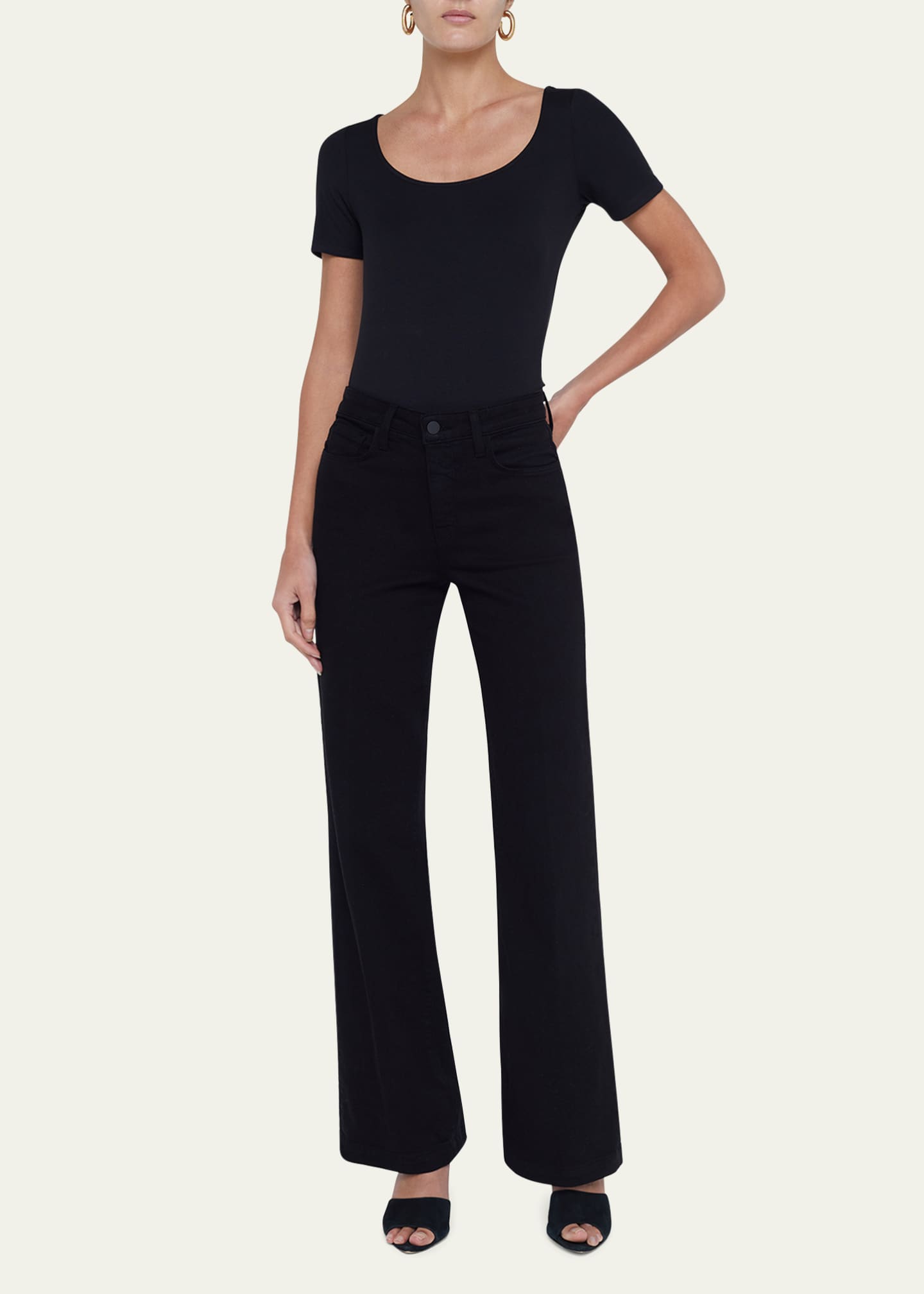 L'Agence Scottie High-Rise Wide-Leg Jeans Image 2 of 5