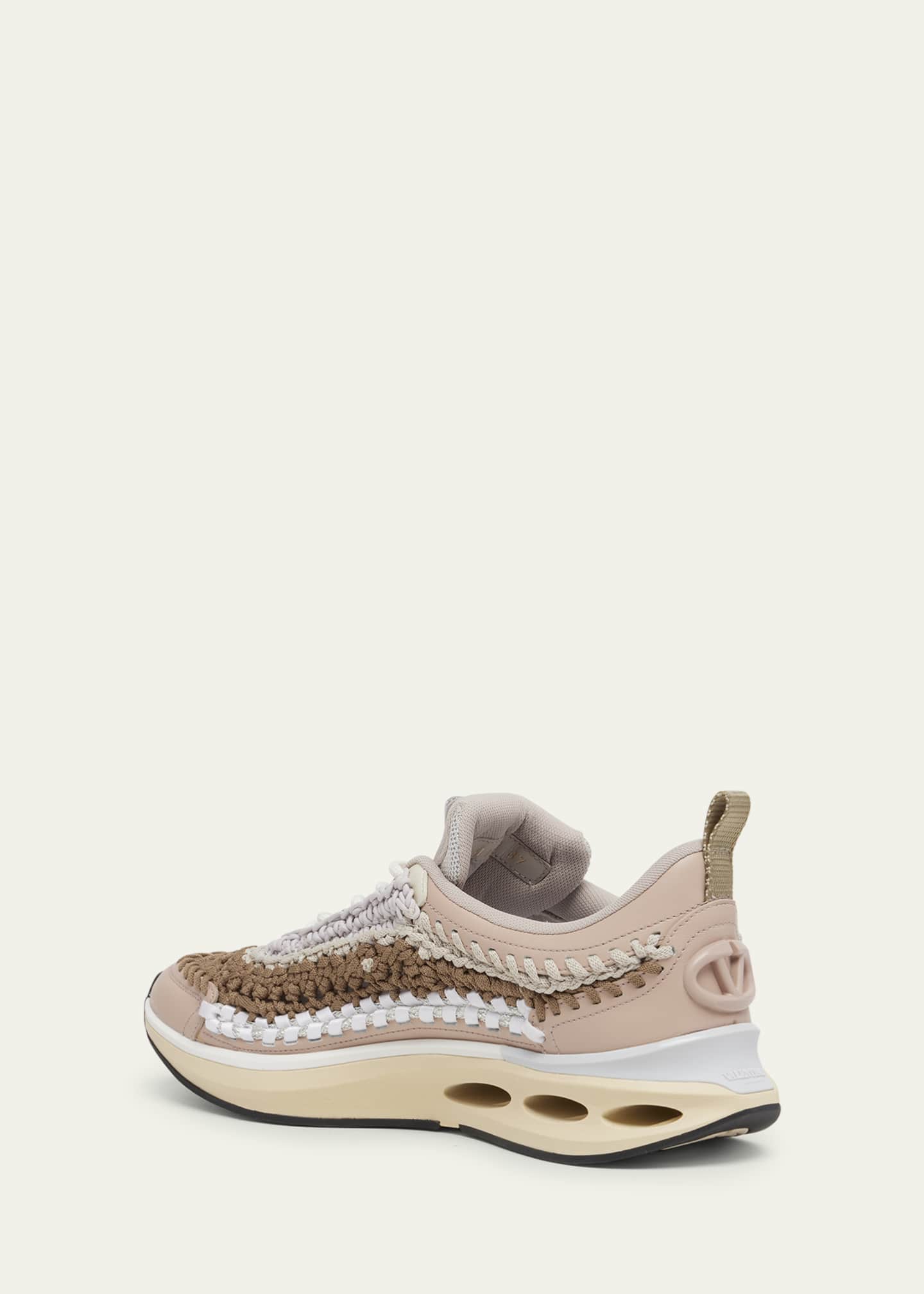 Valentino Garavani VLogo Easy Knot Knit Runner Sneakers - Bergdorf Goodman