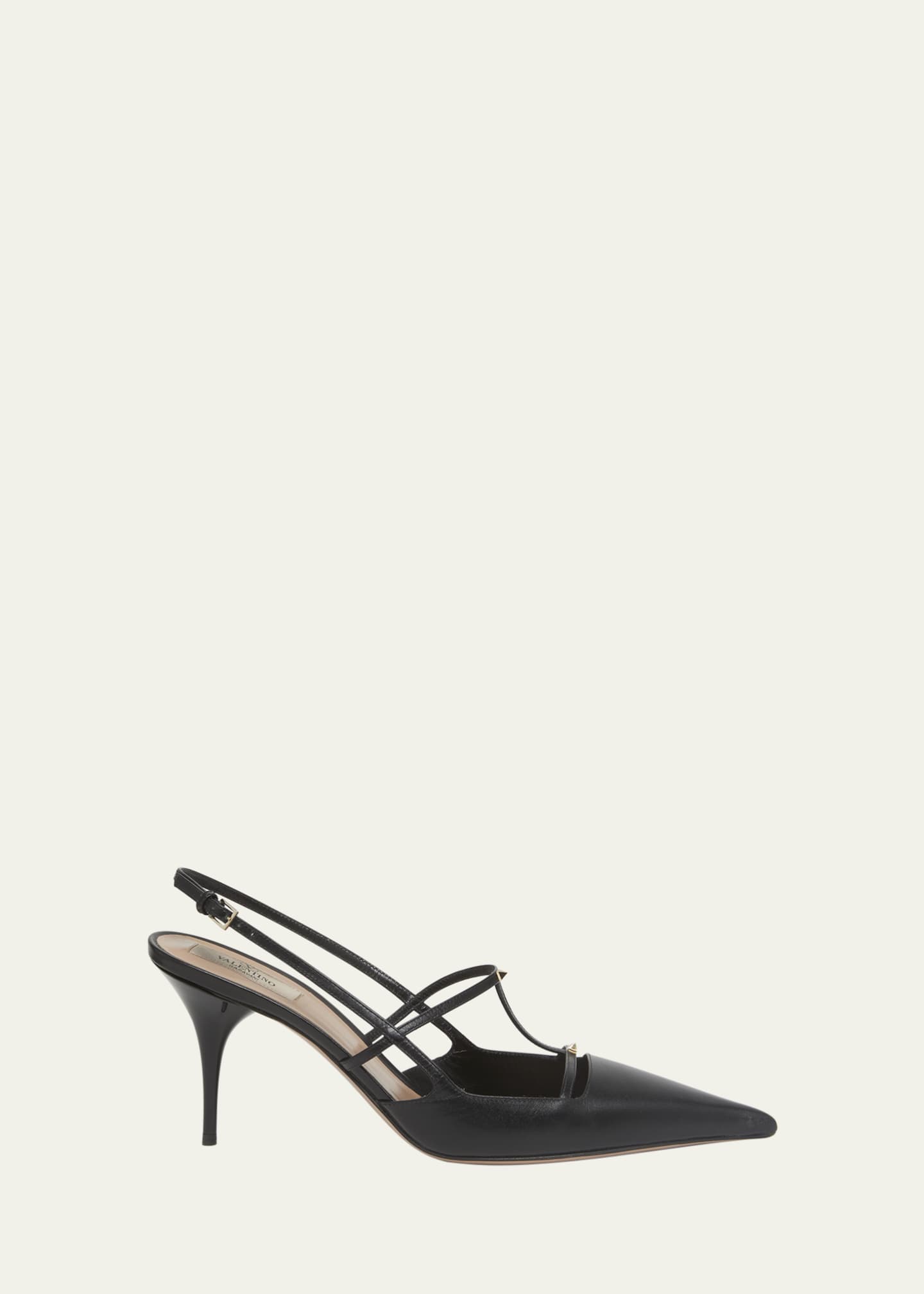 Valentino rockstud 1 leather courts top