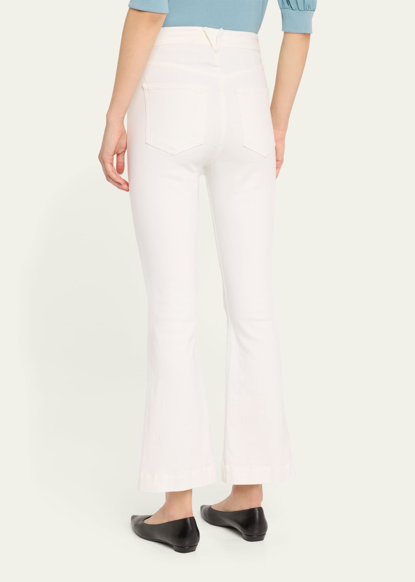 Veronica Beard Carson High-Rise Ankle Flare Jeans Image 3 of 5