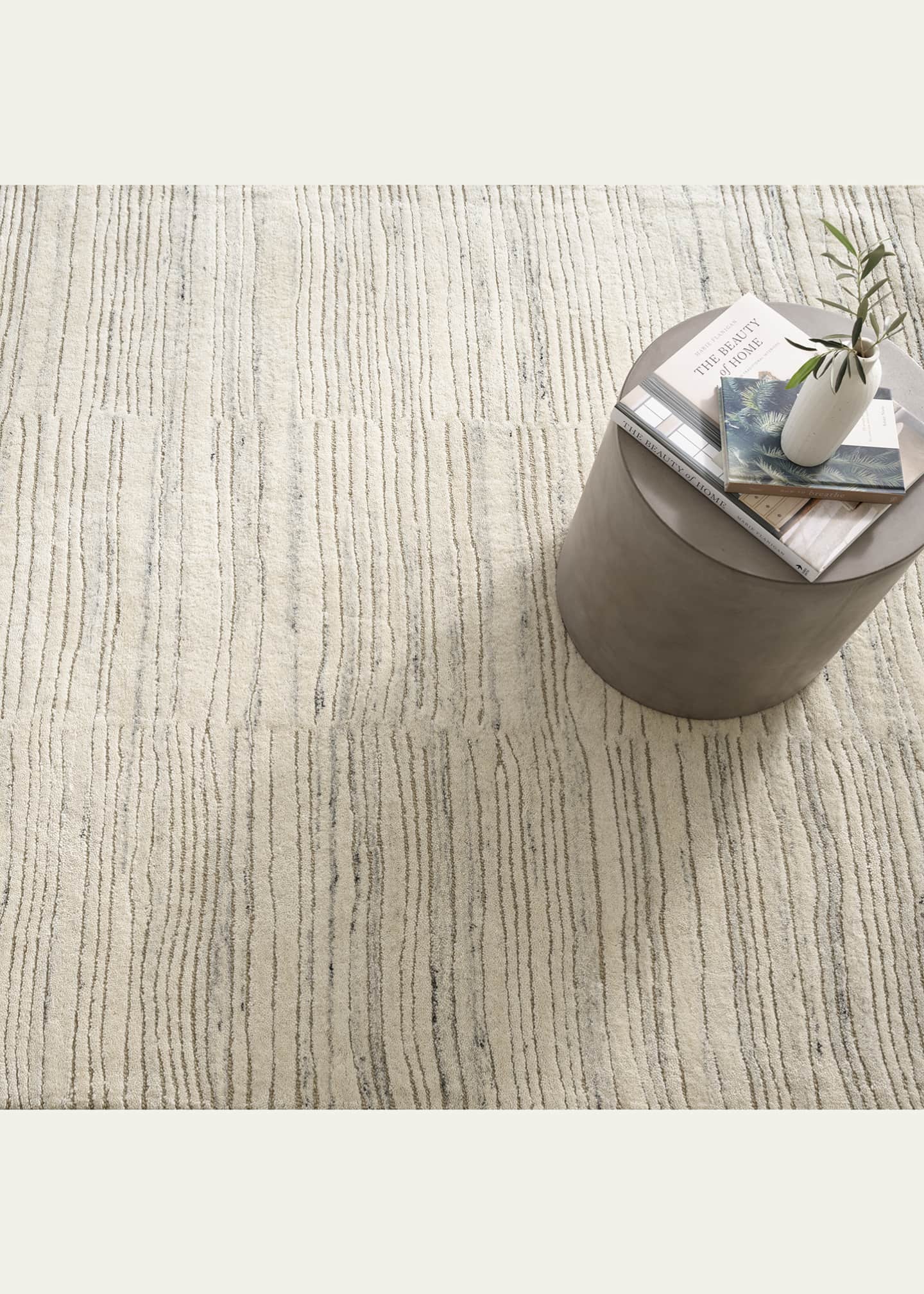 Annie Selke Avery Oatmeal Hand-Tufted Wool Rug, 6' x 9' Image 2 of 5
