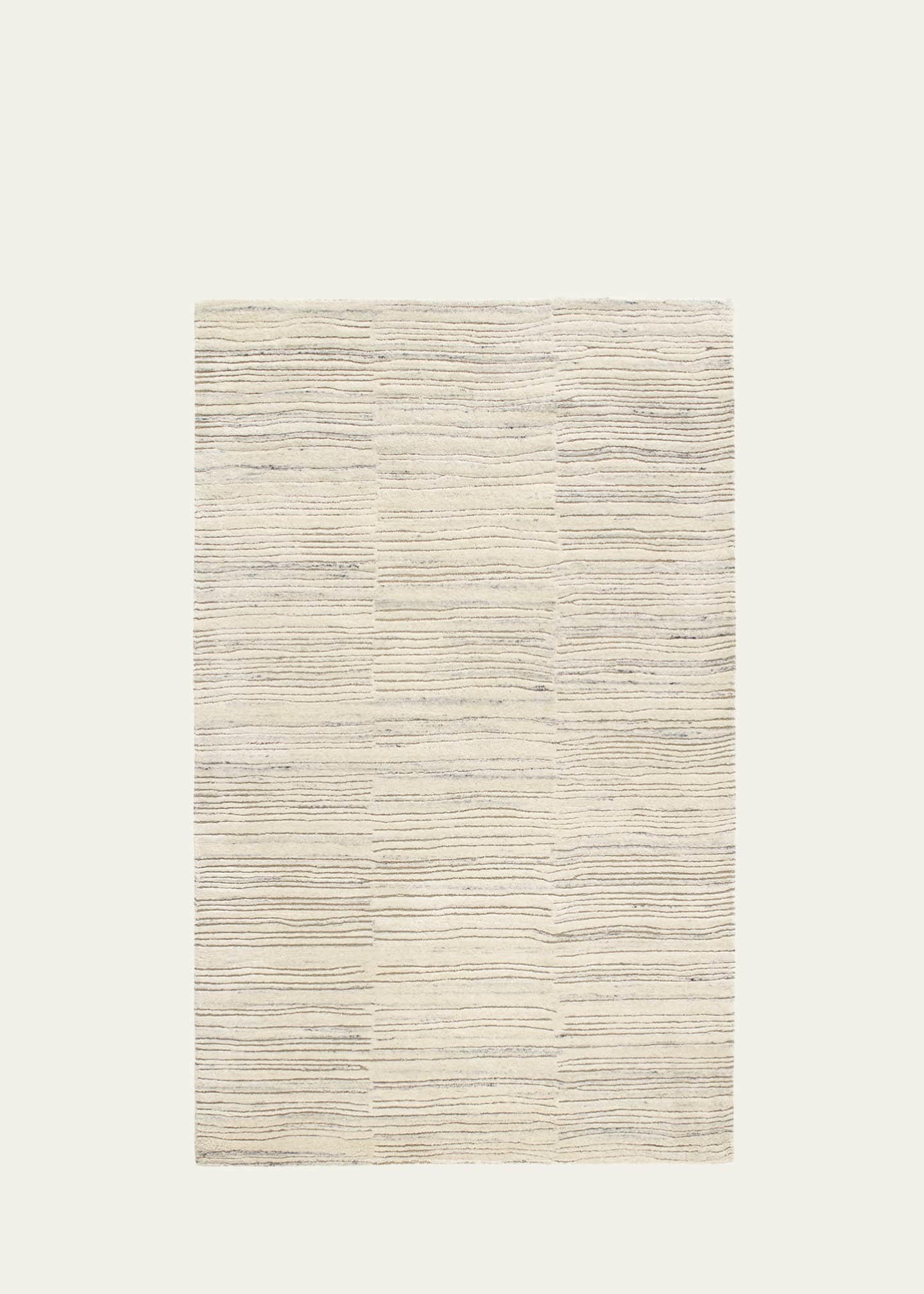 Annie Selke Avery Oatmeal Hand-Tufted Wool Rug, 6' x 9' Image 1 of 5
