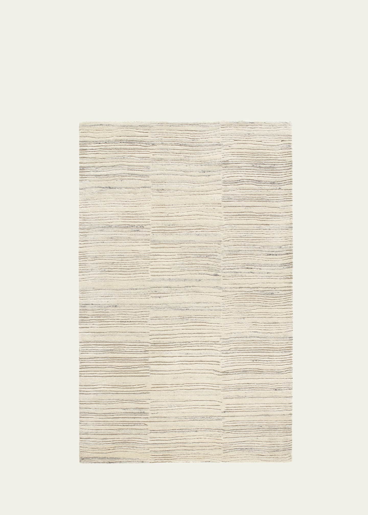 Annie Selke Avery Oatmeal Hand-Tufted Wool Rug, 5' x 8' Image 1 of 5