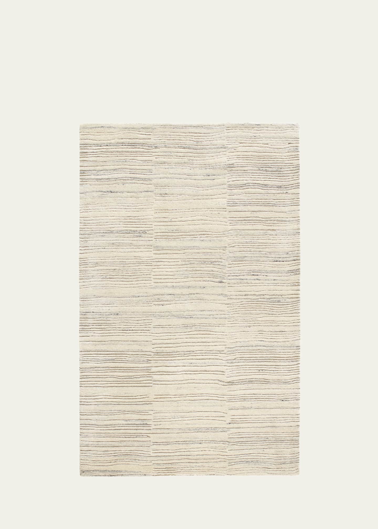 Annie Selke Avery Oatmeal Hand-Tufted Wool Rug, 4' x 6' Image 1 of 5