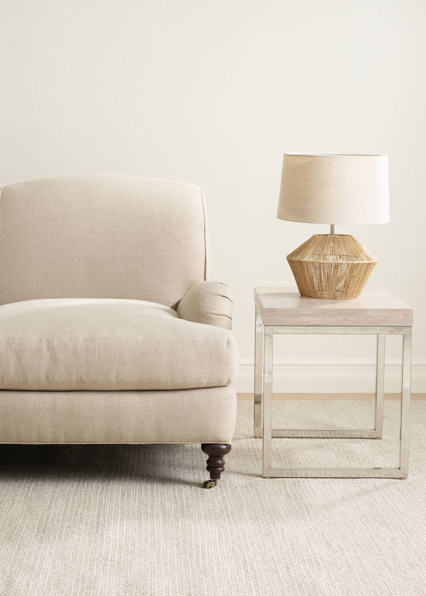 Annie Selke Honeycomb Ivory/Grey Handwoven Rug, 9' x 12' Image 3 of 5