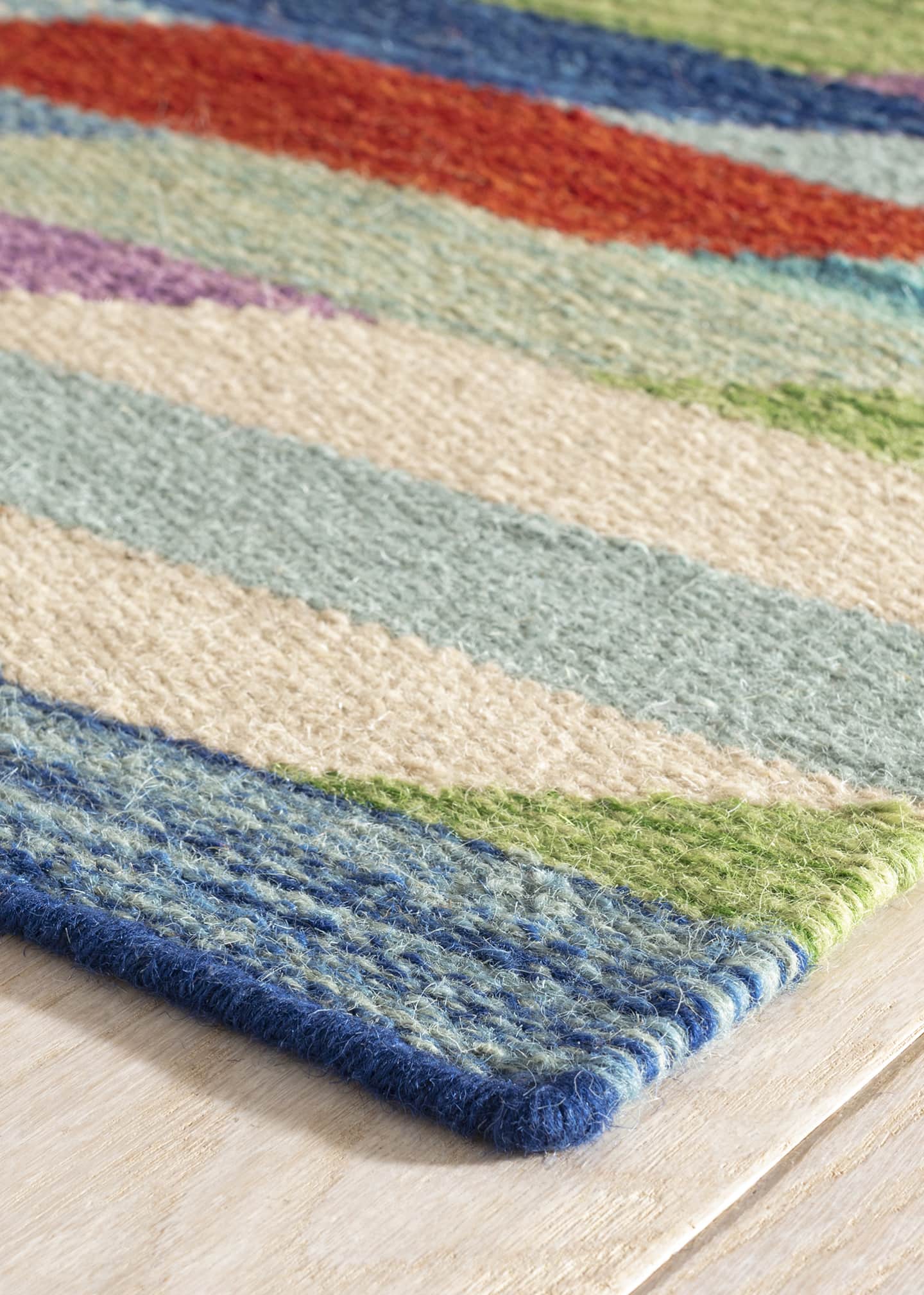 Annie Selke x Kit Kemp Hotline Multi Handwoven Rug, 8' x 10' Image 3 of 5