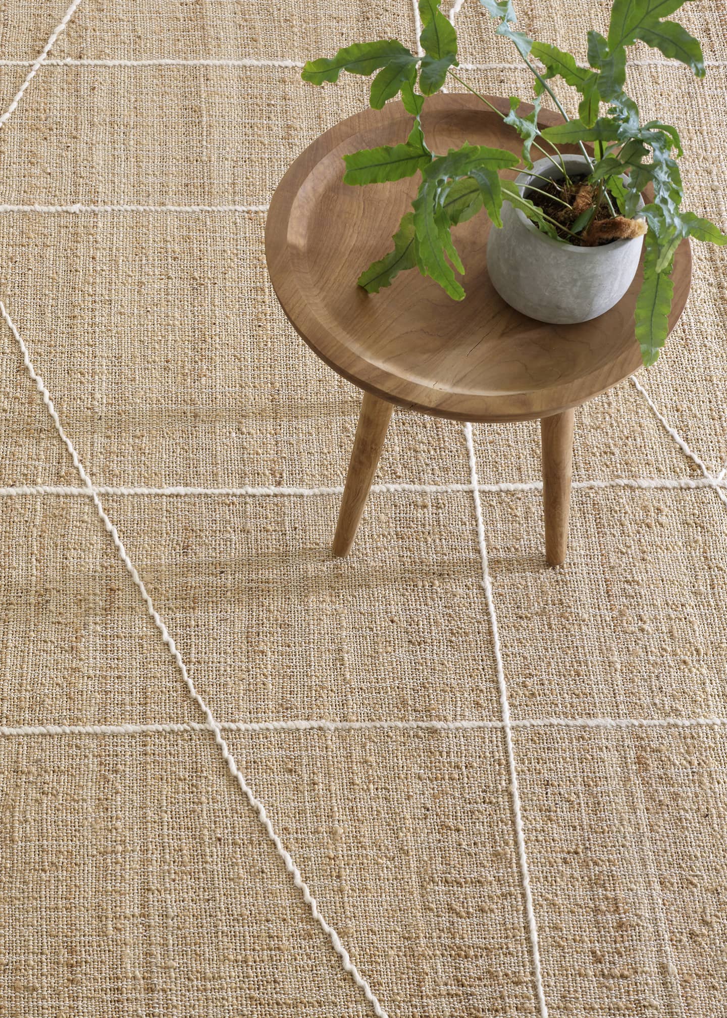 Annie Selke Judson Natural/Ivory Handwoven Rug, 9' x 12' Image 2 of 5