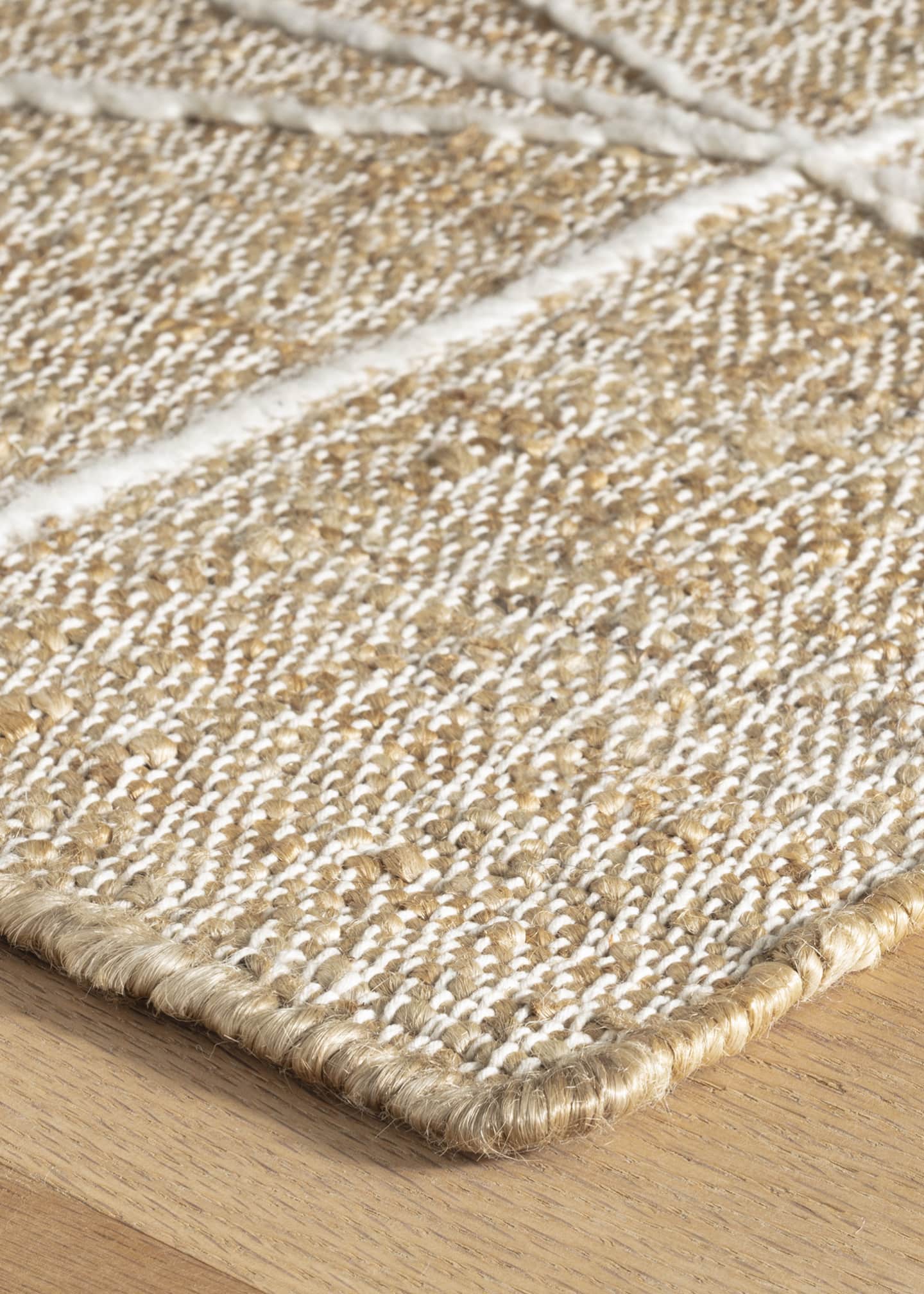 Annie Selke Judson Natural/Ivory Handwoven Rug, 9' x 12' Image 5 of 5