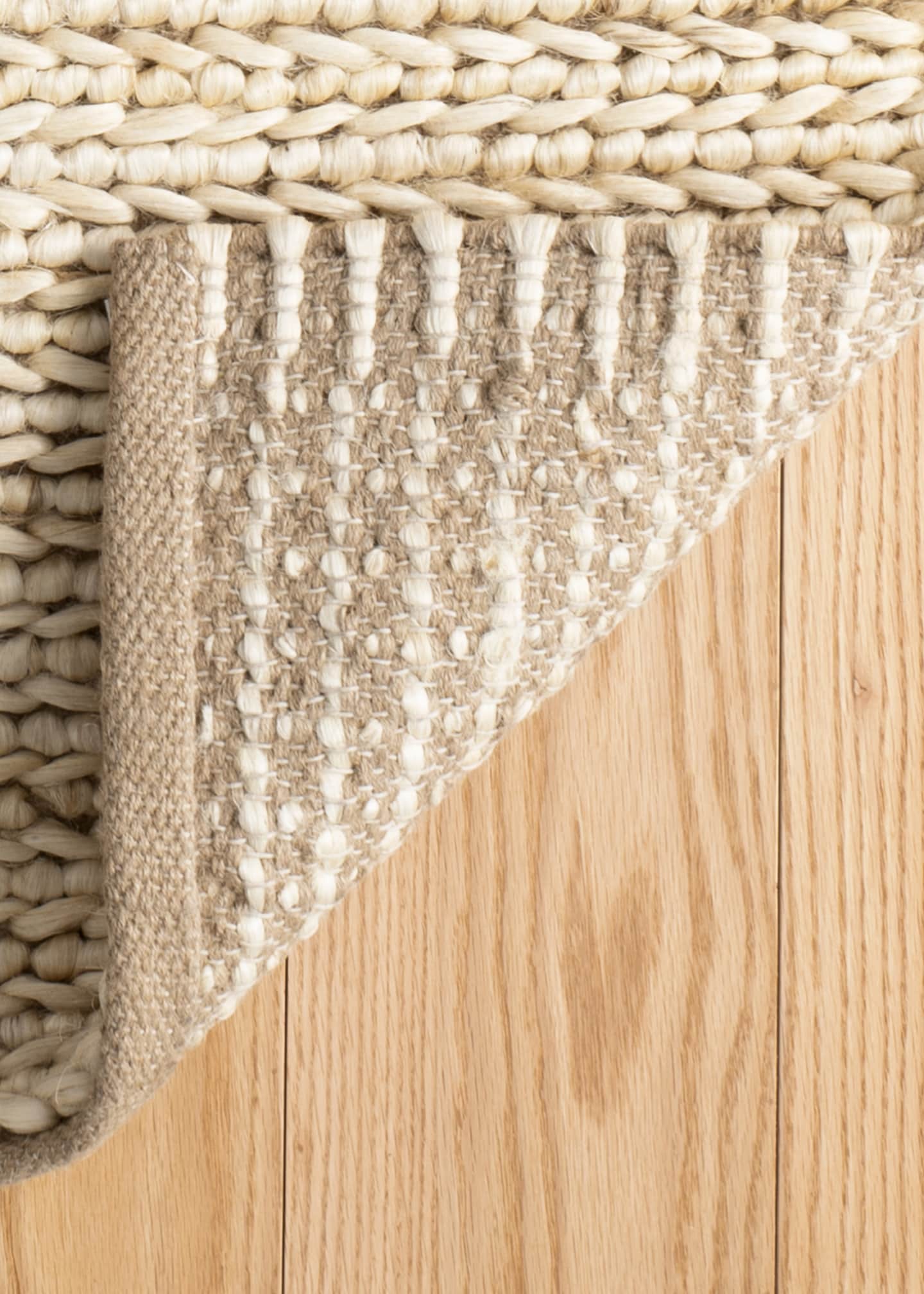 Annie Selke Jute Bleached Oak Handwoven Rug, 8' x 10' Image 3 of 5