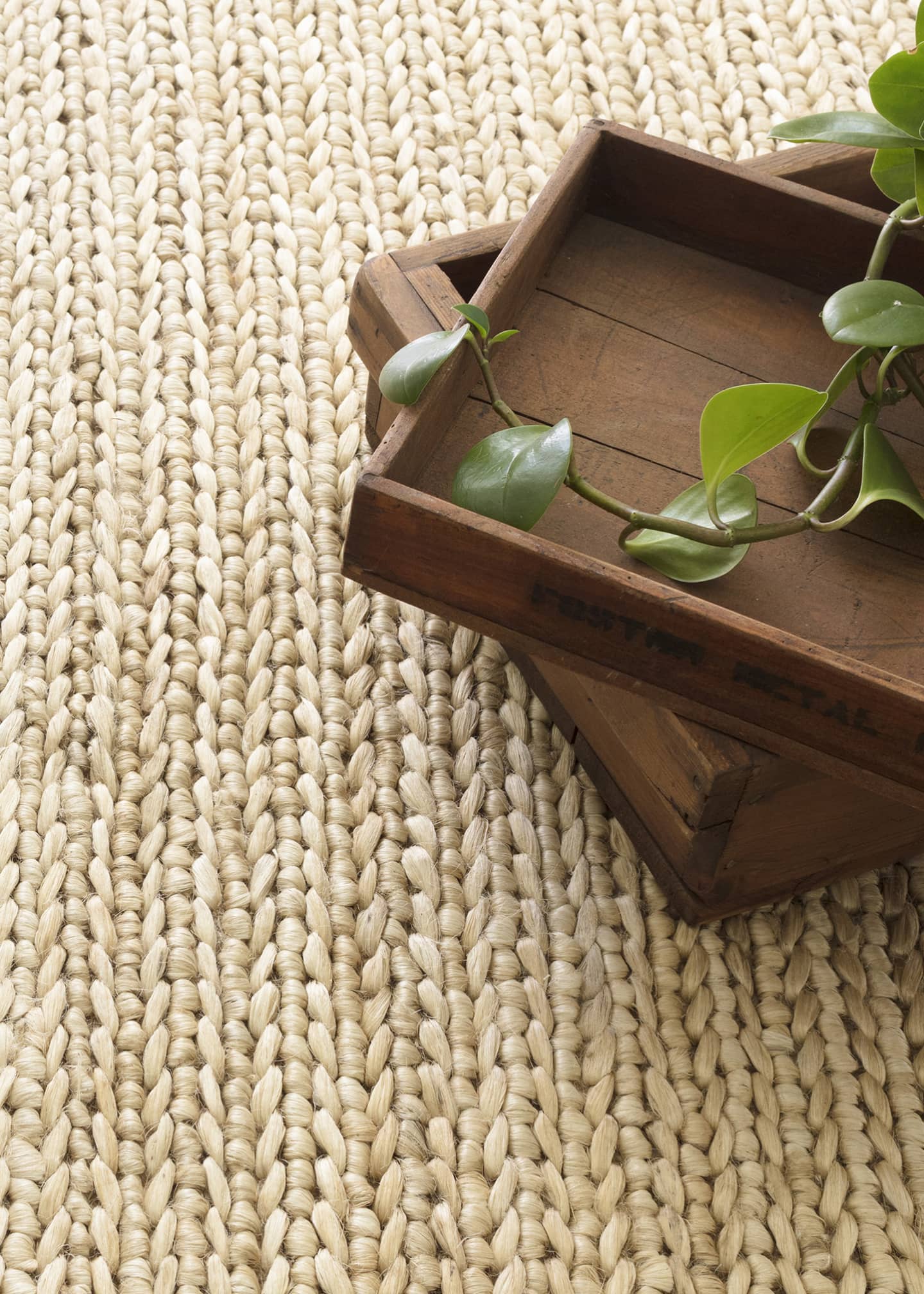 Annie Selke Jute Natural Handwoven Rug, 10' x 14' Image 2 of 5