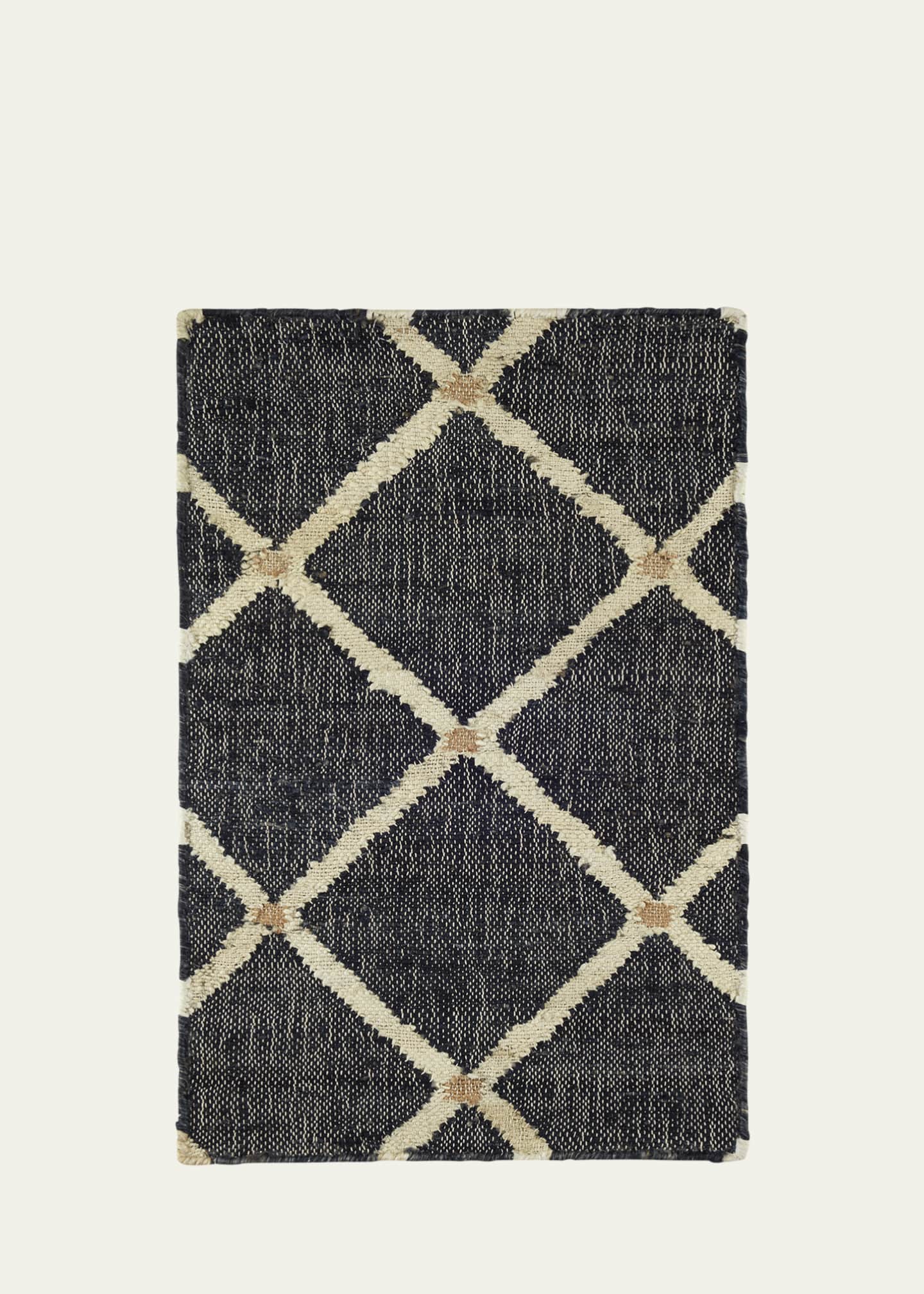 Annie Selke Kali Black Handwoven Rug, 9' x 12' Image 1 of 5