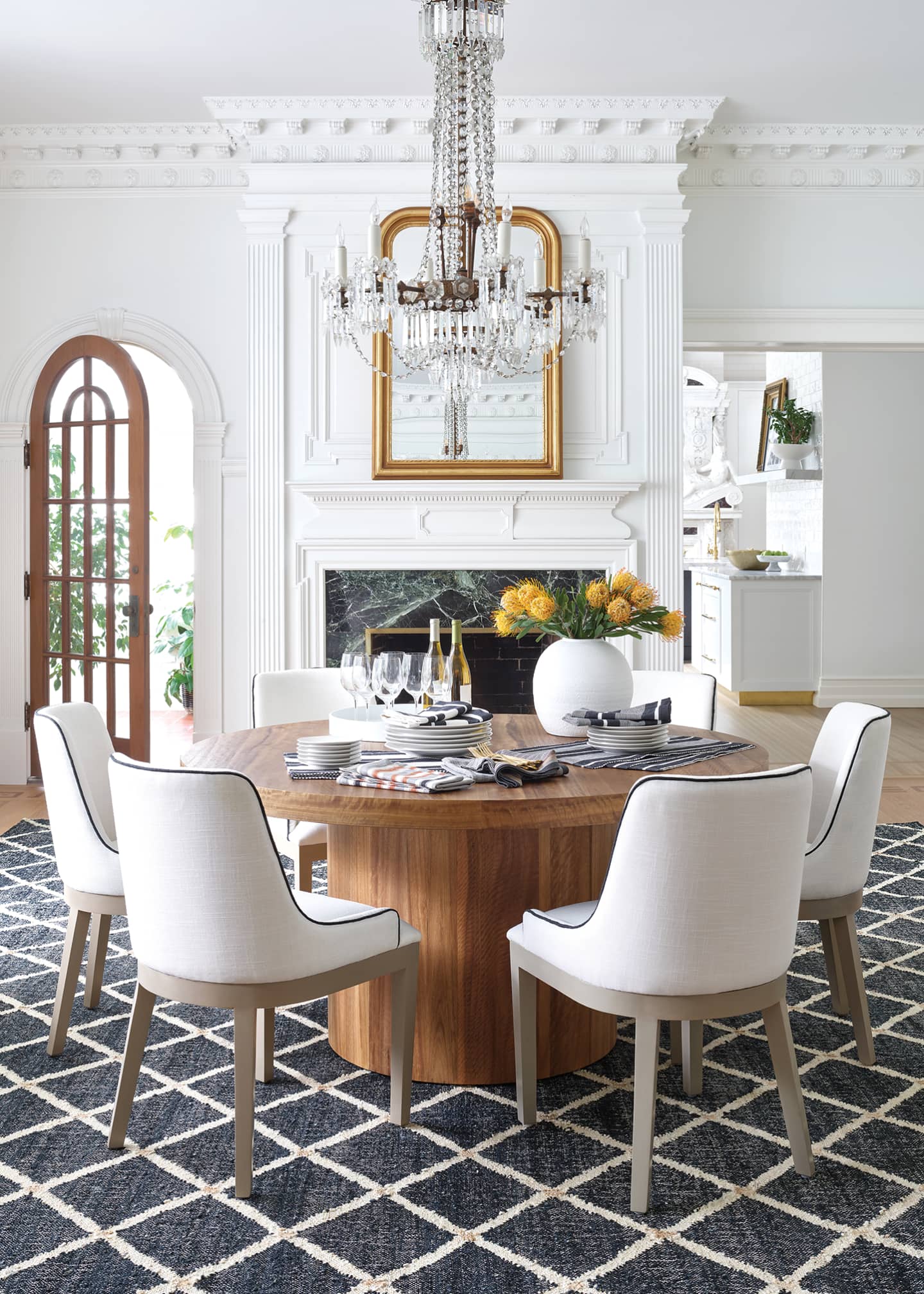 Annie Selke Kali Black Handwoven Rug, 8' x 10' Image 4 of 5