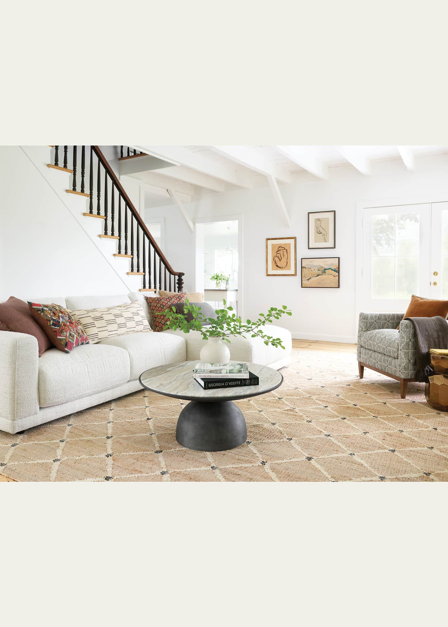 Annie Selke Kali Natural Handwoven Rug, 8' x 10' Image 3 of 4