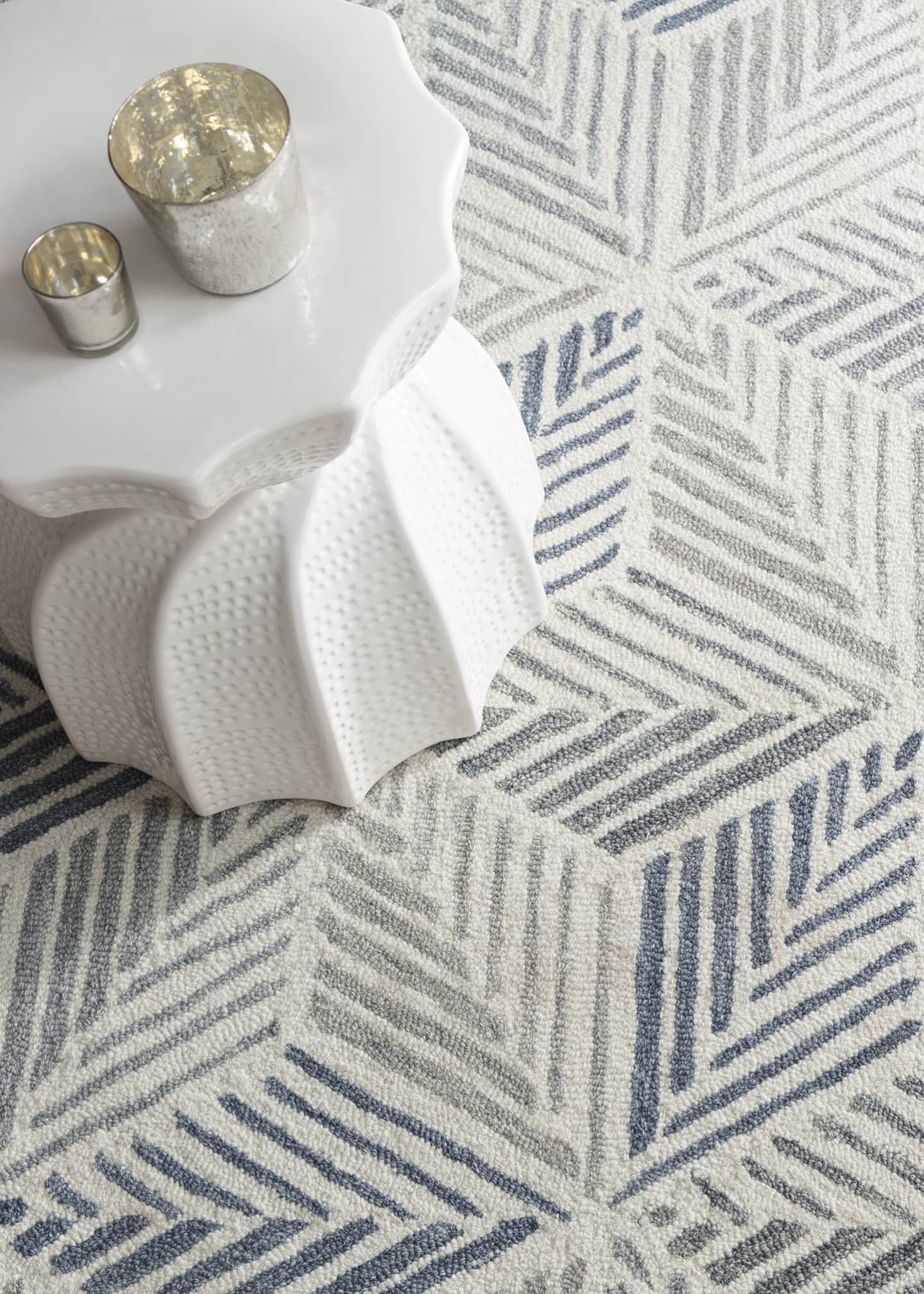 Annie Selke Karari Blue Hand-Hooked Rug, 10' x 14' Image 2 of 5