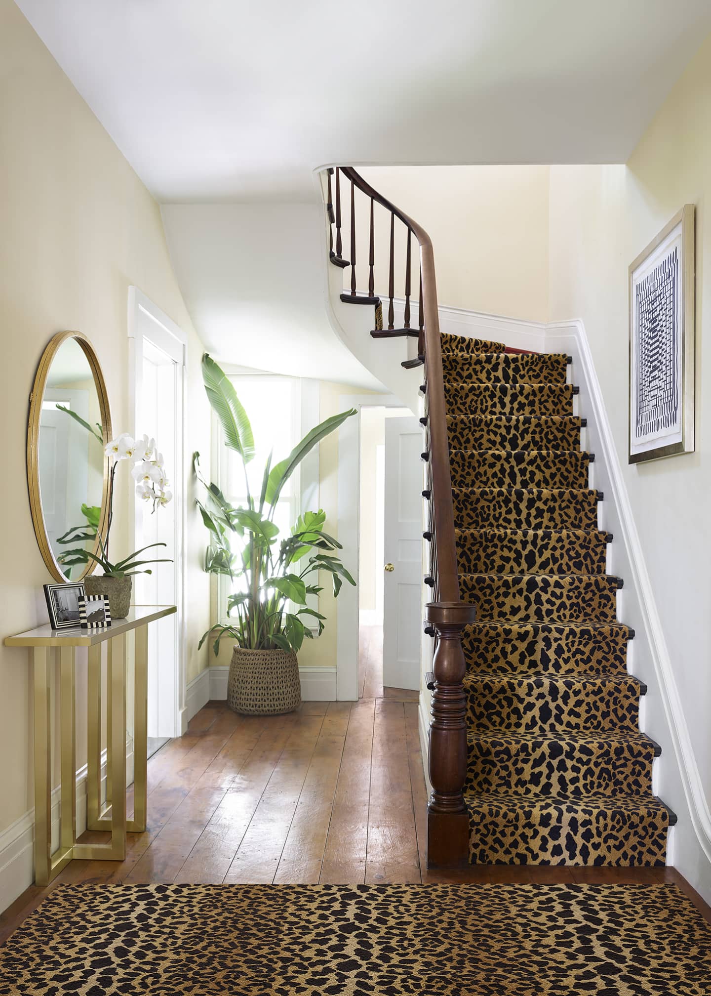 Annie Selke Leopard Micro-Hooked Rug, 5' x 8' Image 3 of 5
