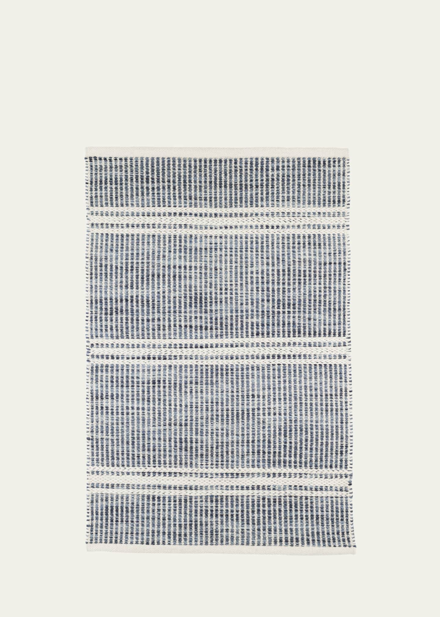 Annie Selke Malta Blue Handwoven Rug, 5' x 8' Image 1 of 5