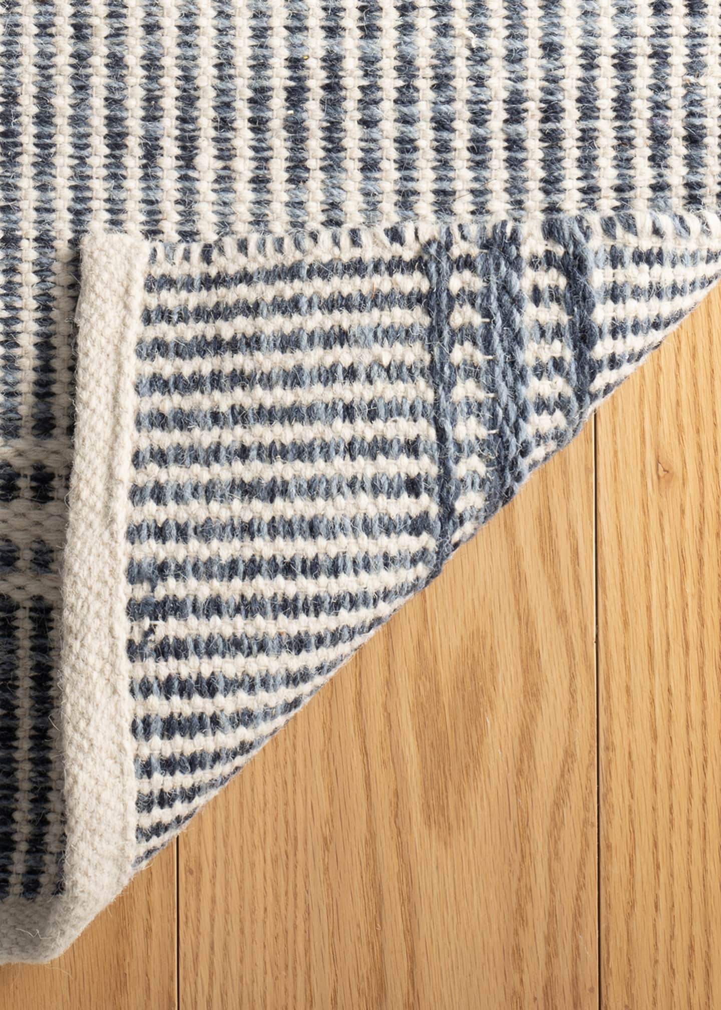 Annie Selke Malta Blue Handwoven Rug, 3' x 5' Image 5 of 5