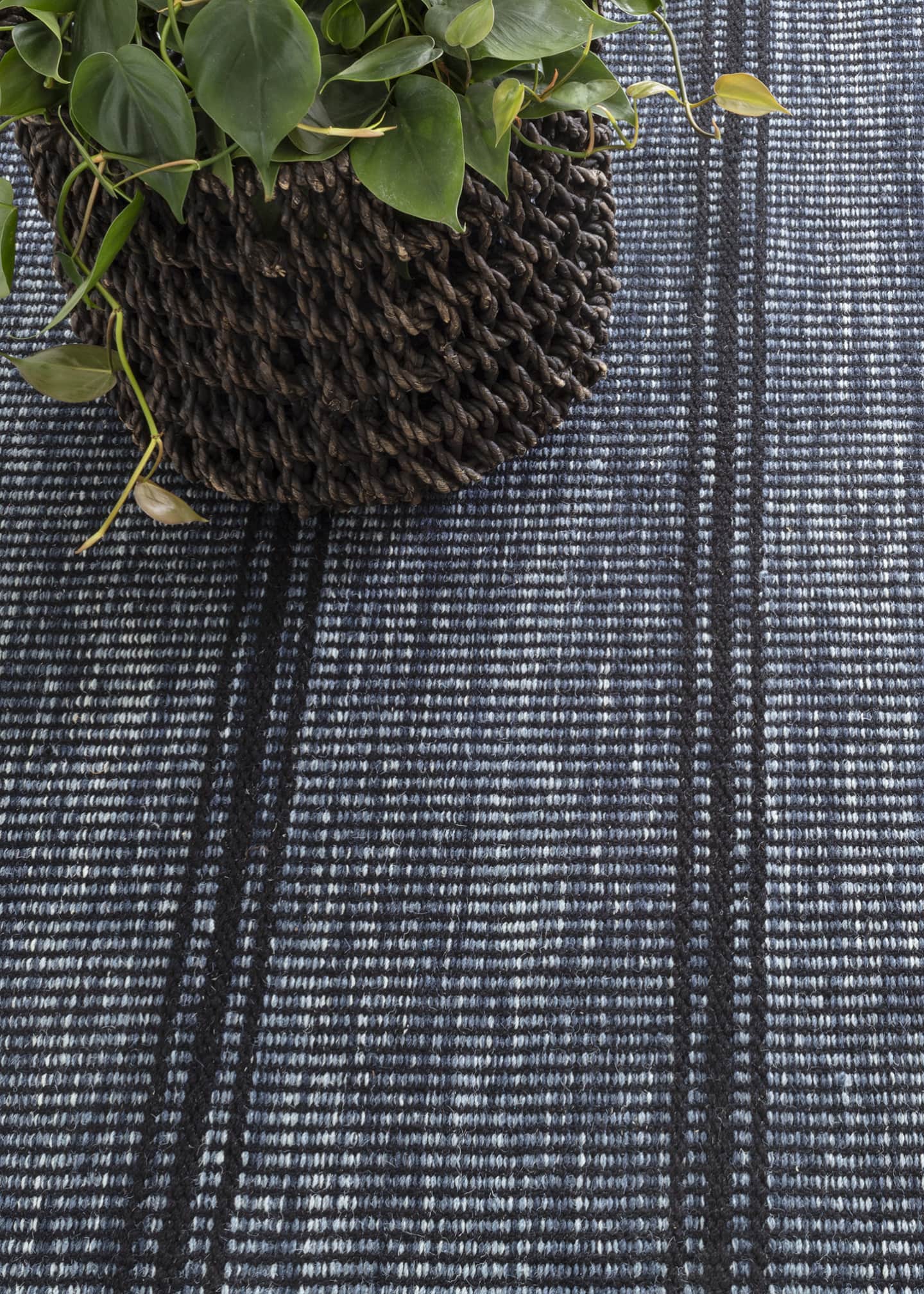 Annie Selke Malta Navy Handwoven Rug, 8' x 10' Image 2 of 5