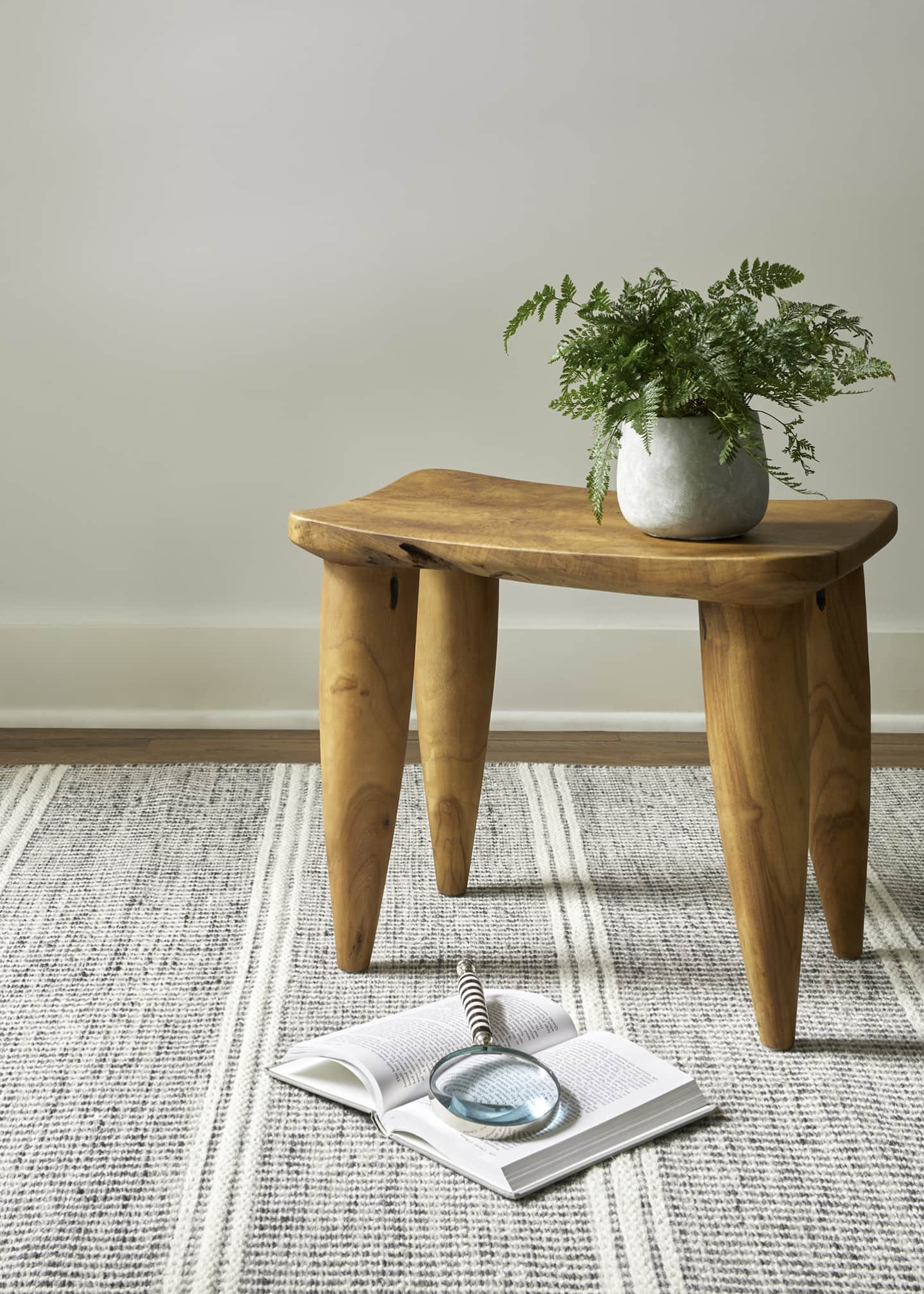 Annie Selke Malta Grey Handwoven Rug, 9' x 12' Image 3 of 4