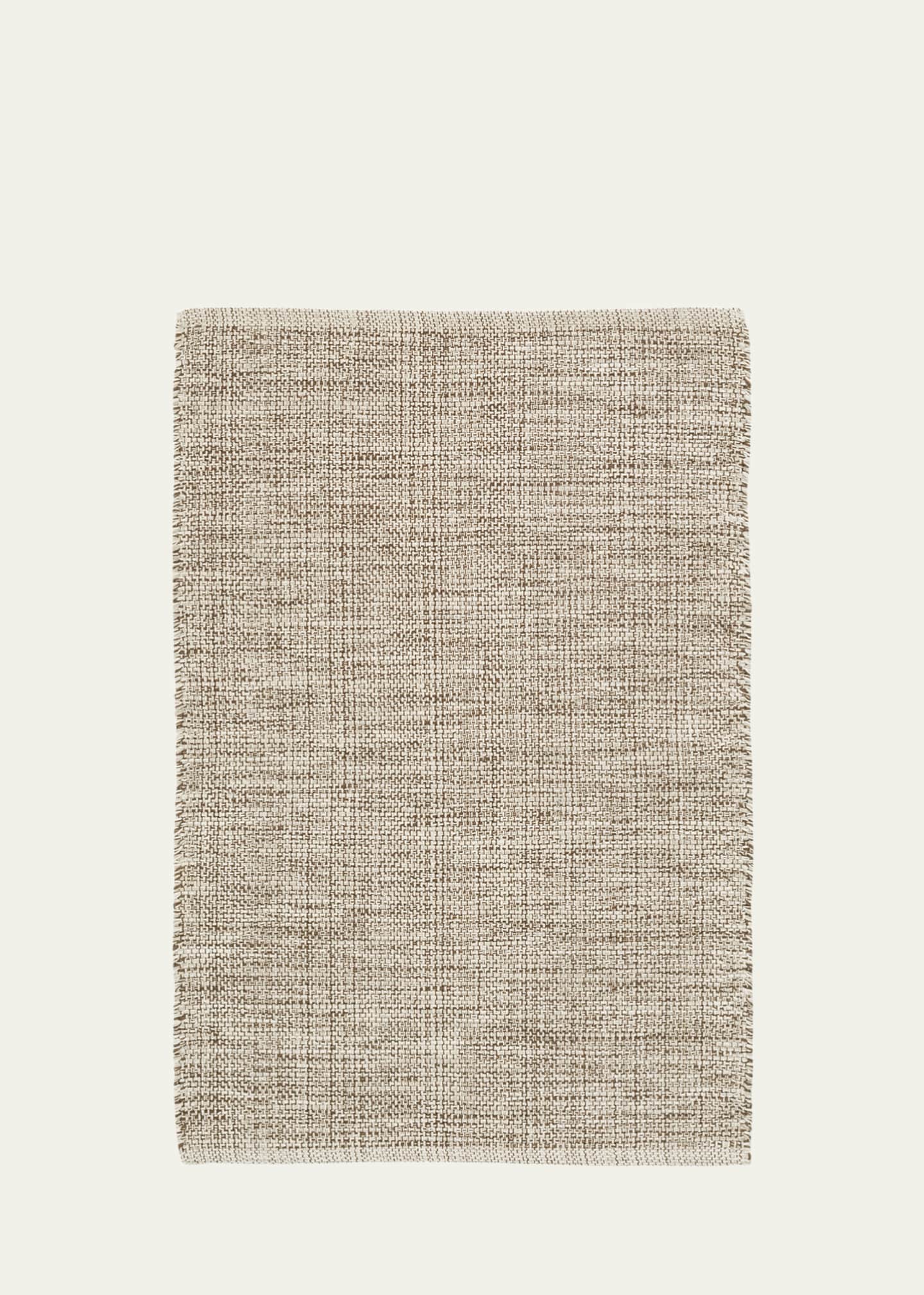 Annie Selke Marled Brown Handwoven Cotton Rug, 3' x 12' Image 1 of 4